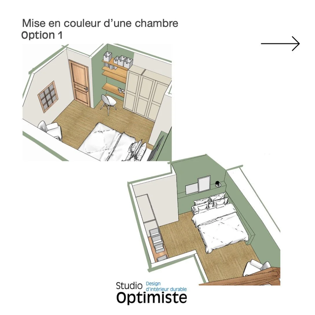 l PROJET CLIENT l 

Am&eacute;nagement de combles dans un petit village proche de Cormatin en Bourgogne : Mise en couleur d&rsquo;une chambre dans un vert sauge tout doux.

Apr&egrave;s validation de l&rsquo;agencement et de l&rsquo;ambiance g&eacute