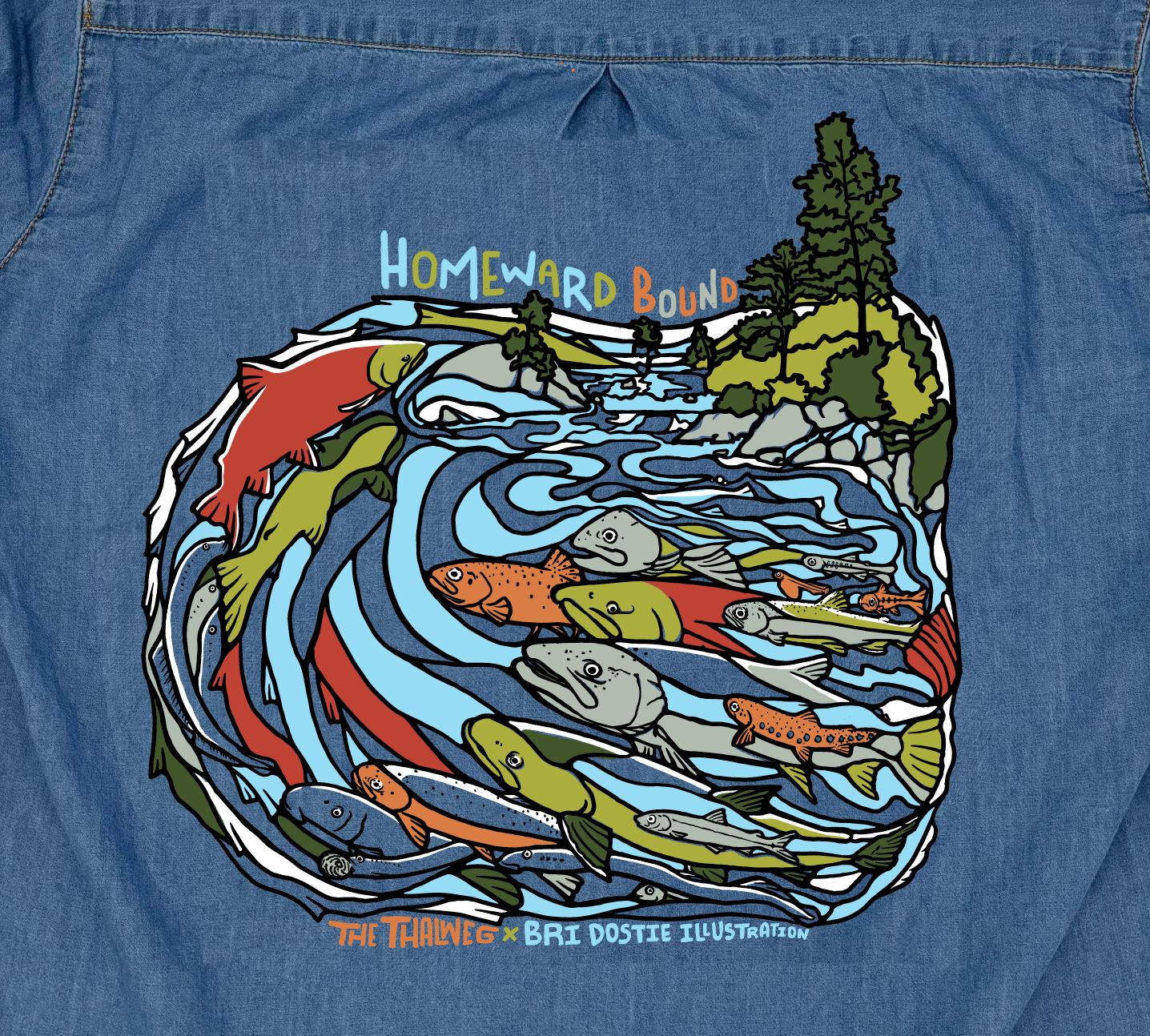 I looooooove The Thalweg crew. what a beautiful coming together of creatives and outdoor humans. i've had illustrations published with them in the past, poetry coming out in 2027, and this is a fun apparel collab coming to life in 2026!