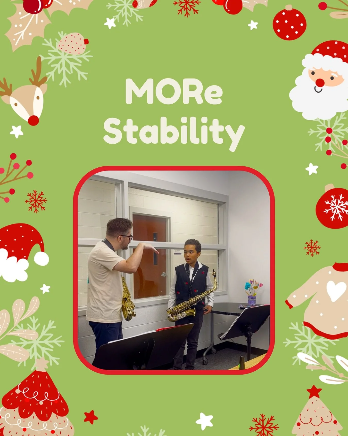 Giving Stability means giving students tools that help them stay focused, grounded, and supported throughout their day.

Research shows that learning an instrument strengthens memory, attention, rhythm processing, and overall cognitive functioning. S