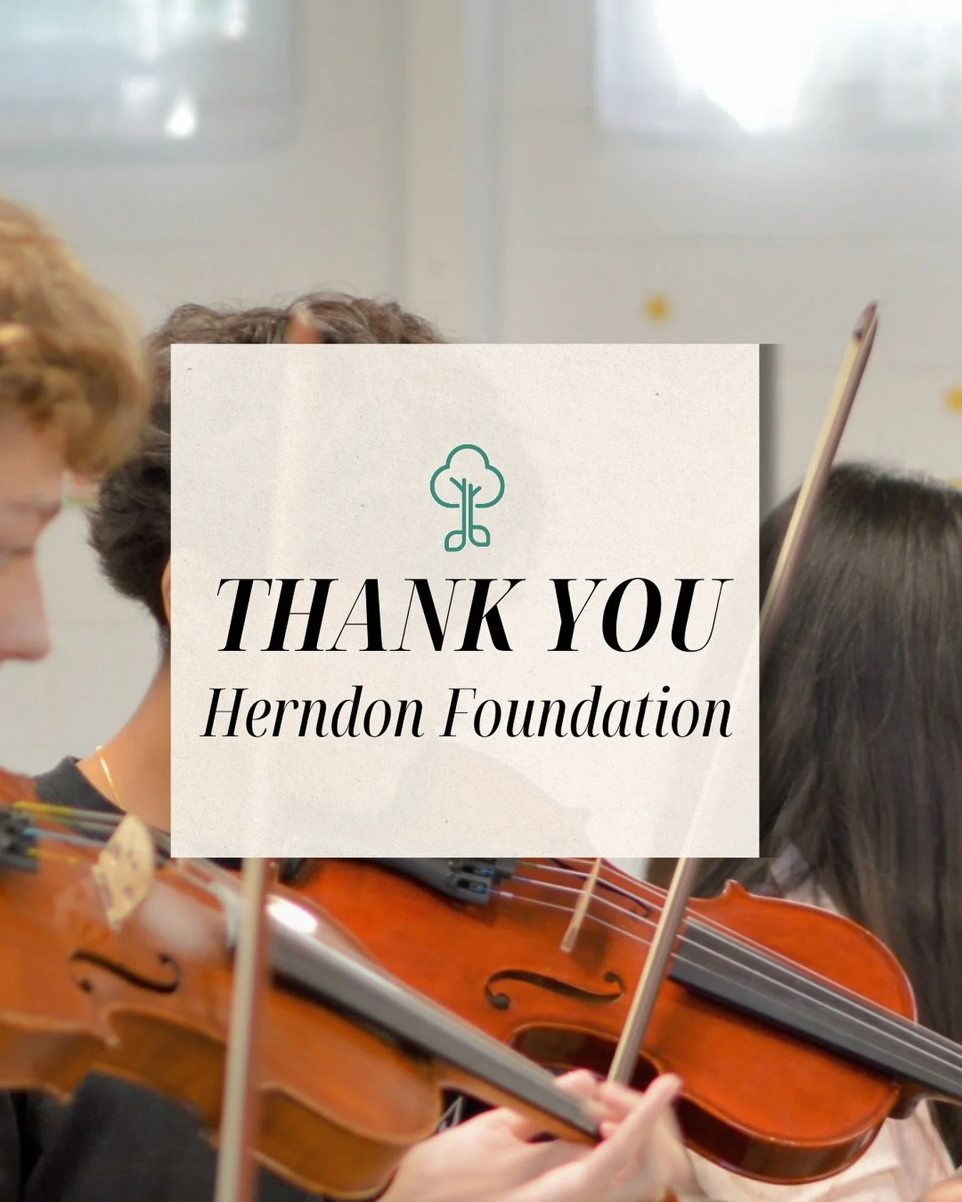 We&rsquo;re grateful to the Herndon Foundation for their generous $10,000 grant in support of Music Orchard Richmond.
This funding helps us continue providing high-quality, tuition-free music education to students across Richmond and expand access to