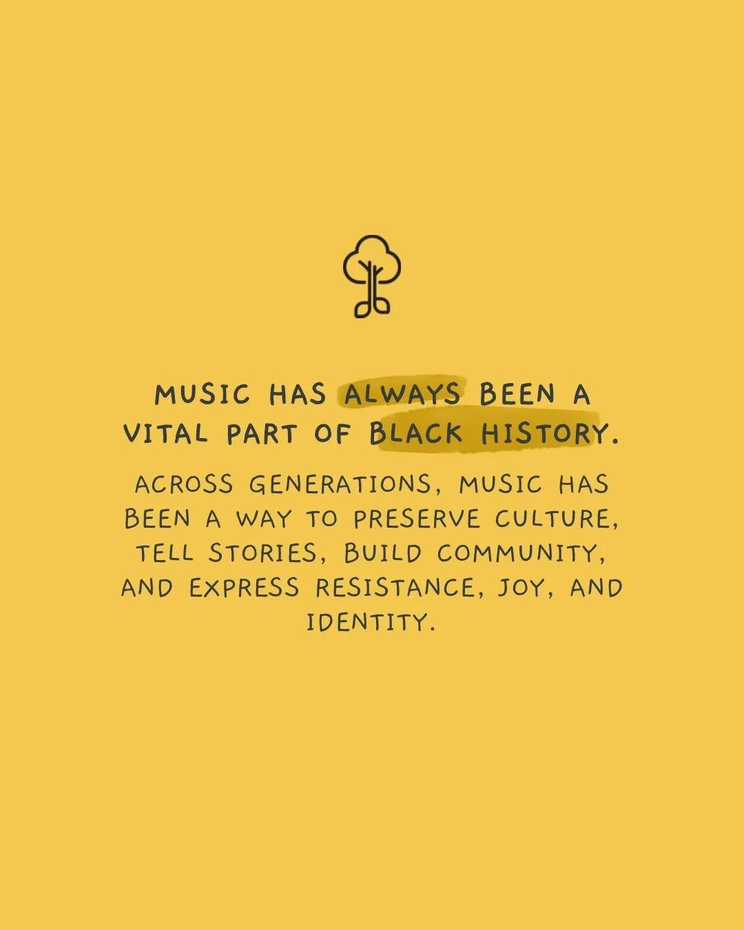 Black History Month is a time to recognize the role music has played in Black history; preserving culture, sharing knowledge, and building community across generations.

Recognizing that history includes supporting access to inclusive, high-quality m