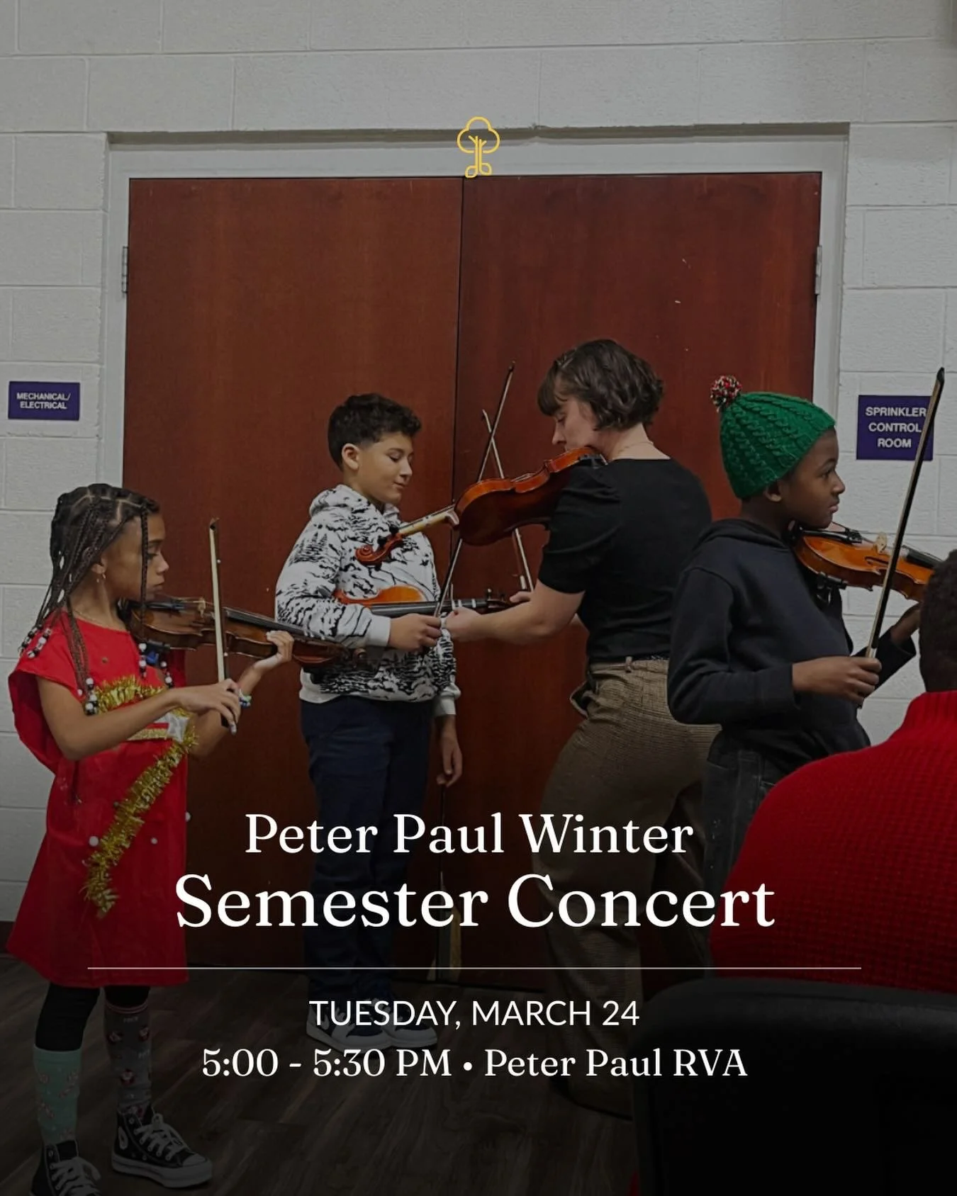Come out and support our students as they take the stage! 🎶

Join us Tuesday, March 24th from 5:00 - 5:30 PM at Peter Paul RVA. These kids have been working hard and we would love to see you there cheering them on! 🎻