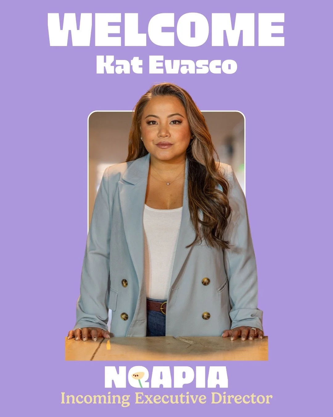 ✨ Join us in welcoming NQAPIA&rsquo;s new Executive Director! ✨

We&rsquo;re overjoyed to announce that Kat Evasco will join NQAPIA as our new Executive Director starting November 3! 🌈

@katevascostories is a storyteller, cultural worker, and lifelo