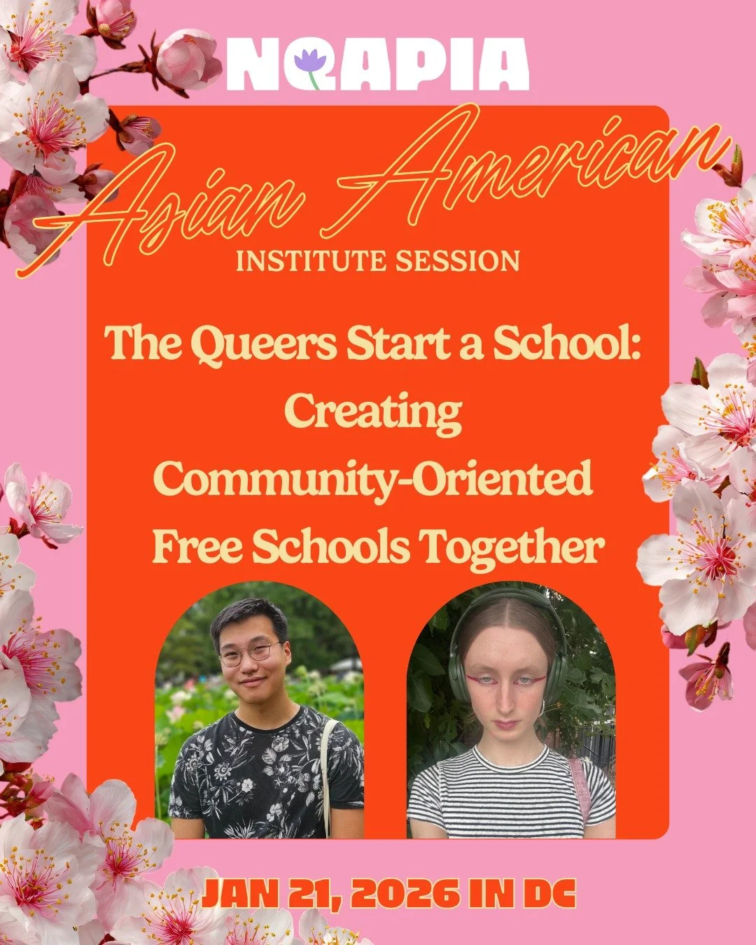 In precarious times, we look to the radical wisdom of our ancestors&mdash;and to each other.

This workshop during the Asian American Institute at #Creatingchange2026 explores grassroots, abolitionist models of education beyond the academy: how queer
