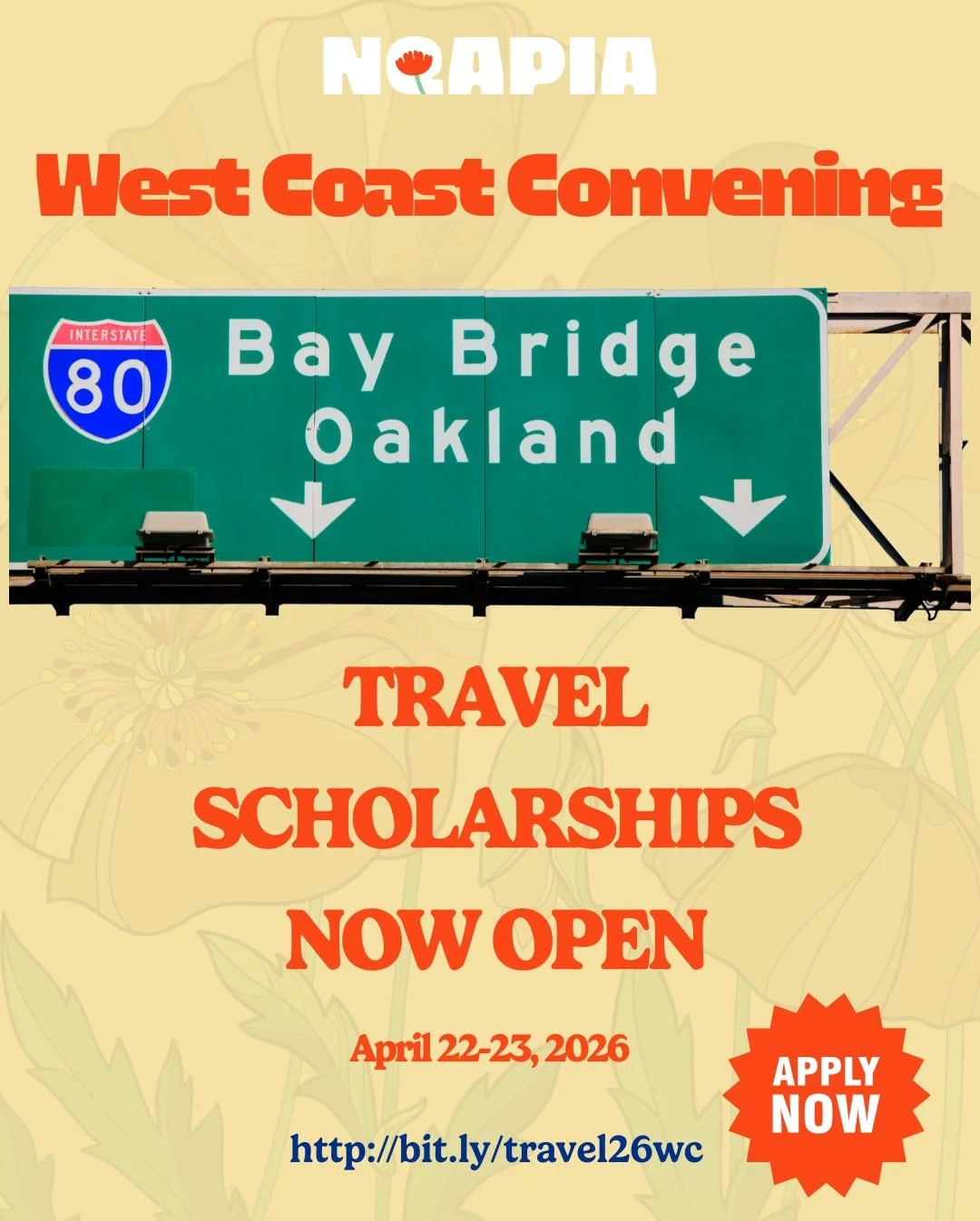 Community is strongest when we can all get in the room.

To help reduce financial barriers, NQAPIA is offering travel scholarships of up to $300 in reimbursements for community members based in the Western or Pacific regions to reduce travel costs to