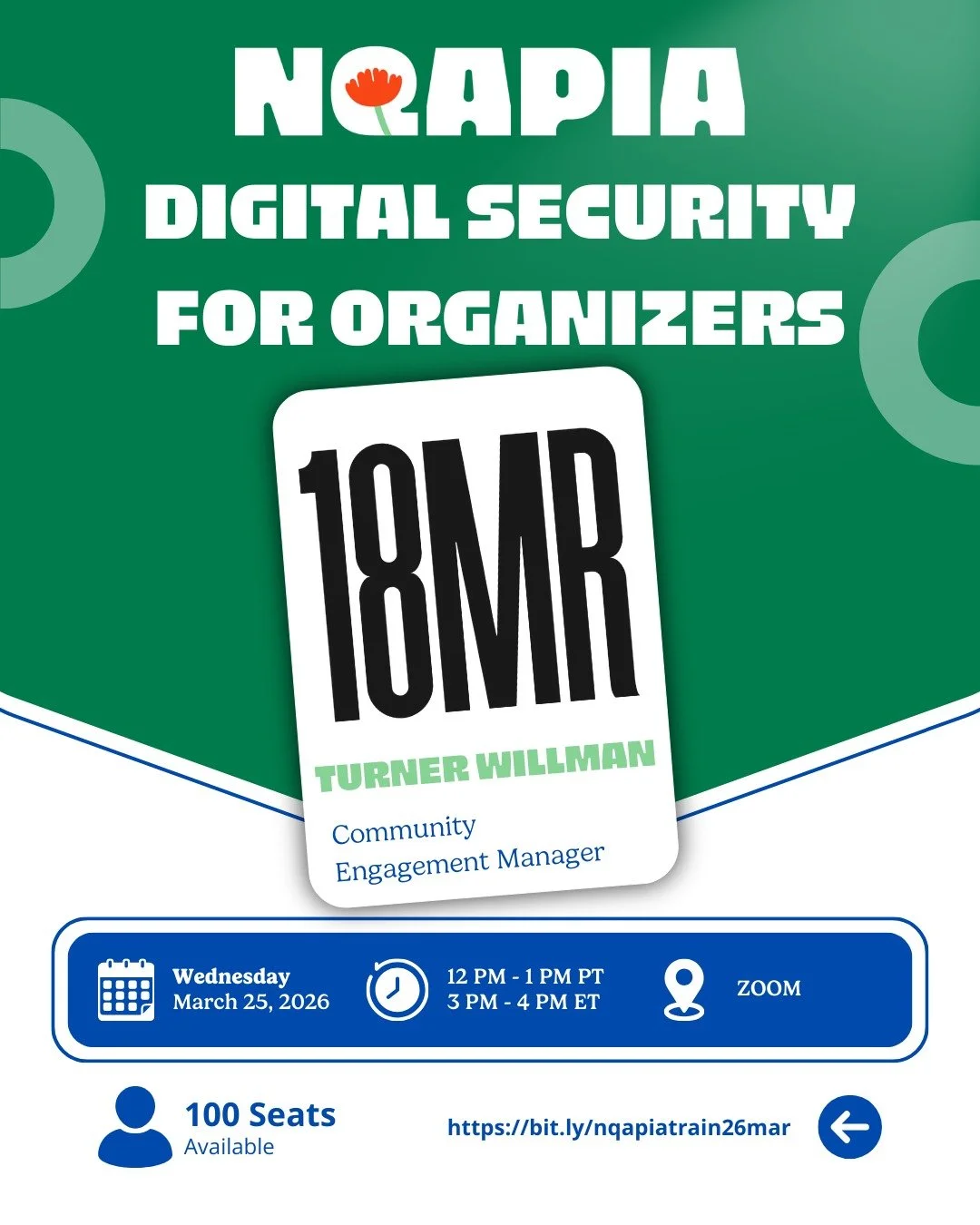 Organizing today happens both on the ground and online &mdash; and protecting yourself and your community in digital spaces is essential.

Join&nbsp;NQAPIA and @18millionrising for a free, one-hour training designed to equip organizers with practical