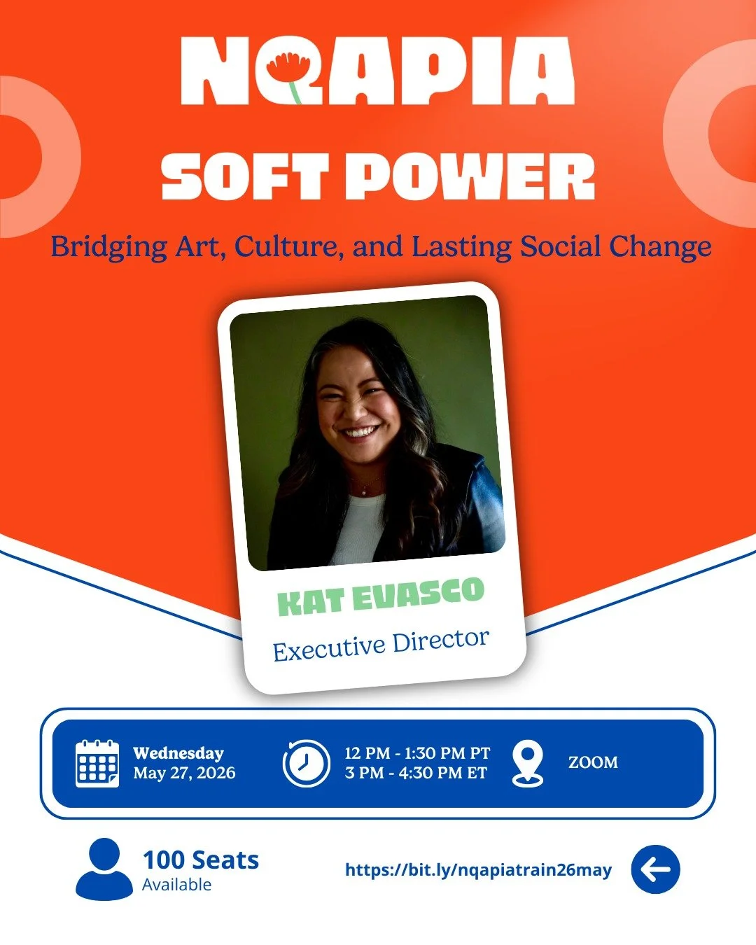 Cultural strategy is more than a concept, it&rsquo;s a tool for building power.

Join NQAPIA and Executive Director @katevascostories for a 90-minute training on how art, storytelling, and cultural organizing shape movements and strengthen our commun