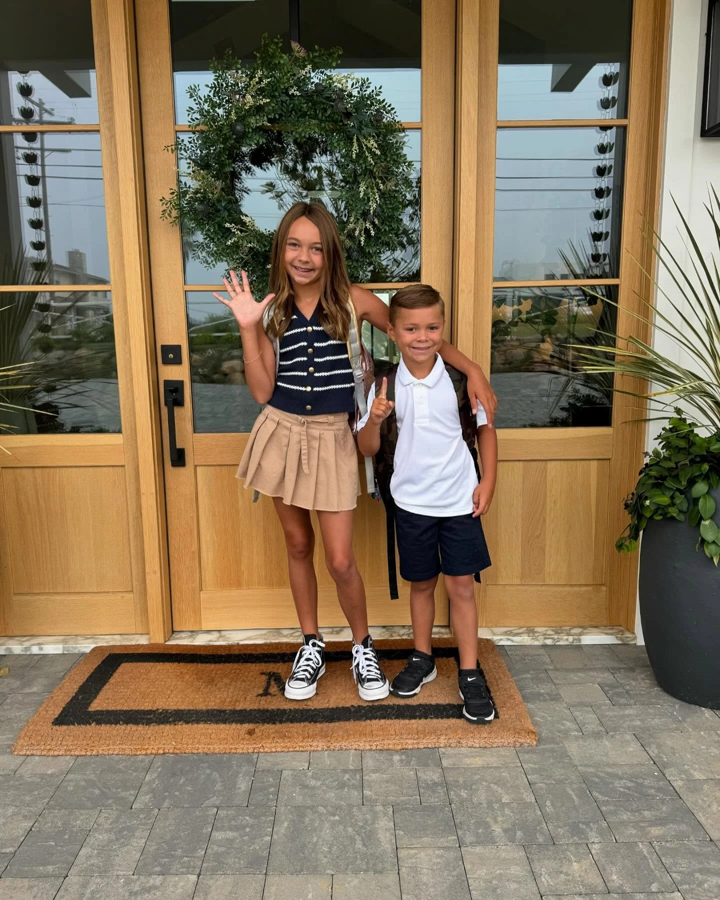 Back to school for these two! I know they will accomplish their goals and are bound for greatness in this life. Love you two so much!