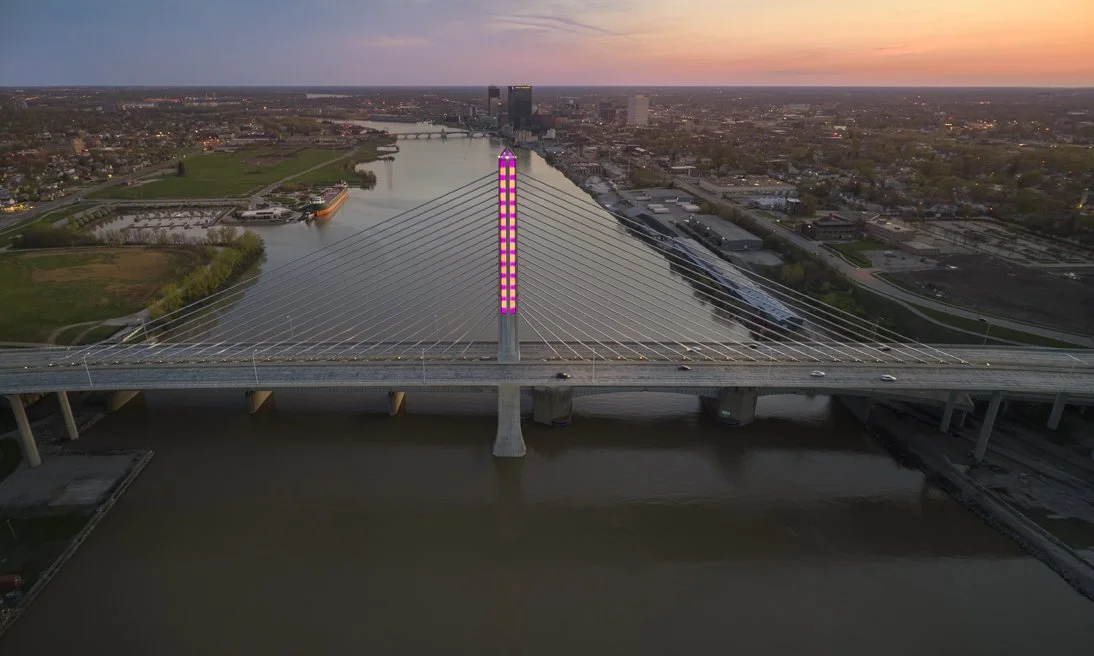 Veteran's Glass City Skyway Lighting