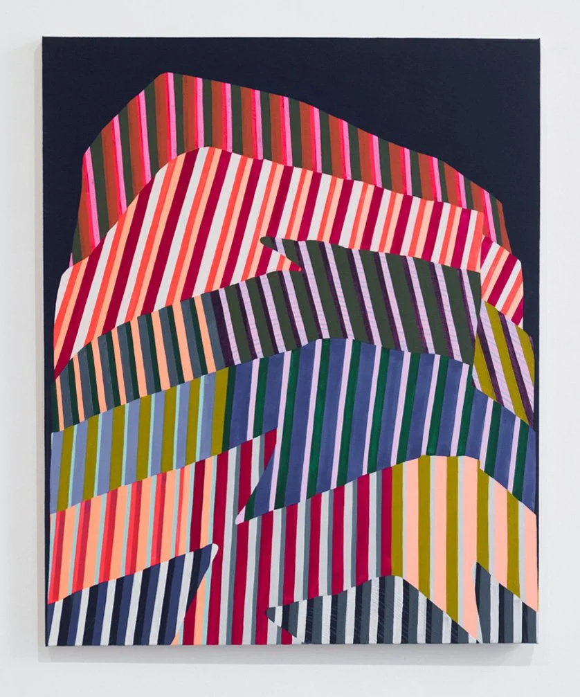 "Night Heap," 2021,
Acrylic and DayGlo on canvas,
48" x 40"