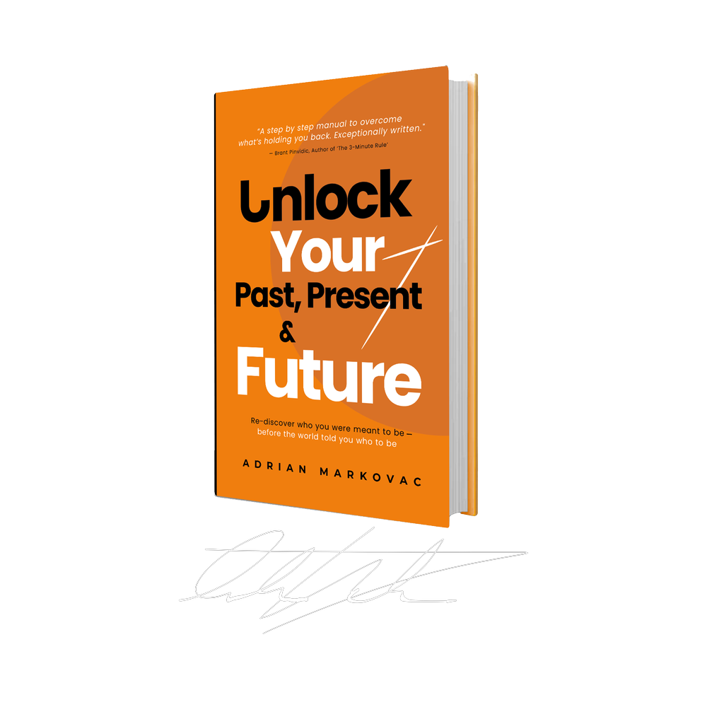 Signed hardback of Unlock Your Past, Present & Future