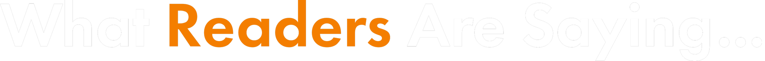 What Readers Are Saying