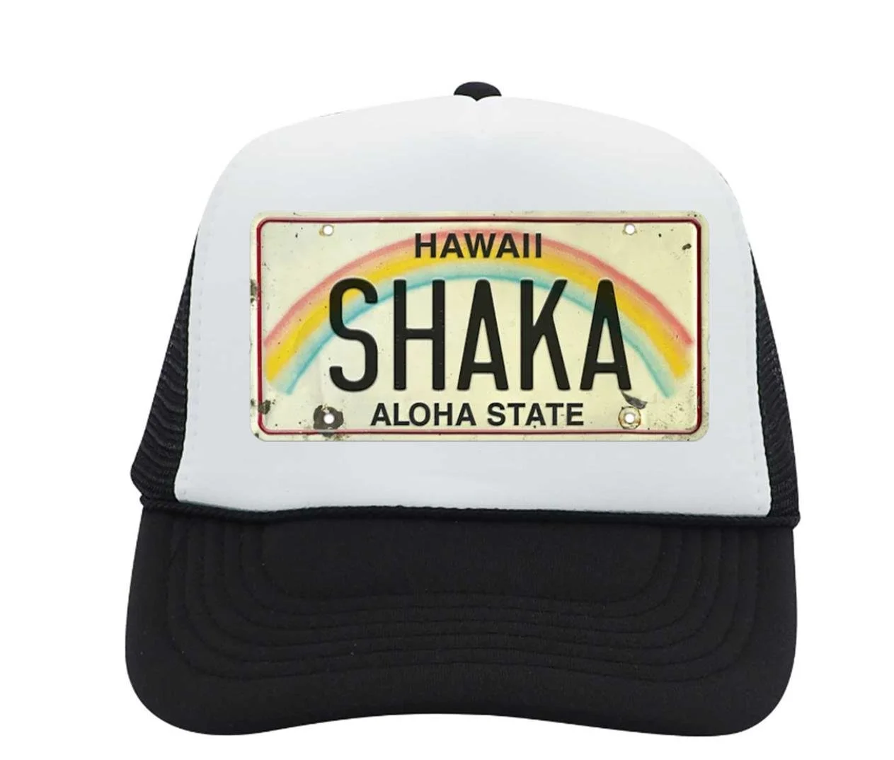 SHAKA Hawaiian License Plate Trucker Hat