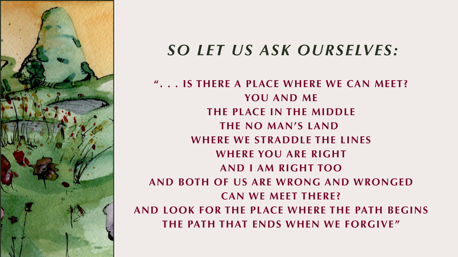 Slides from Forgiveness - The Road to Healing