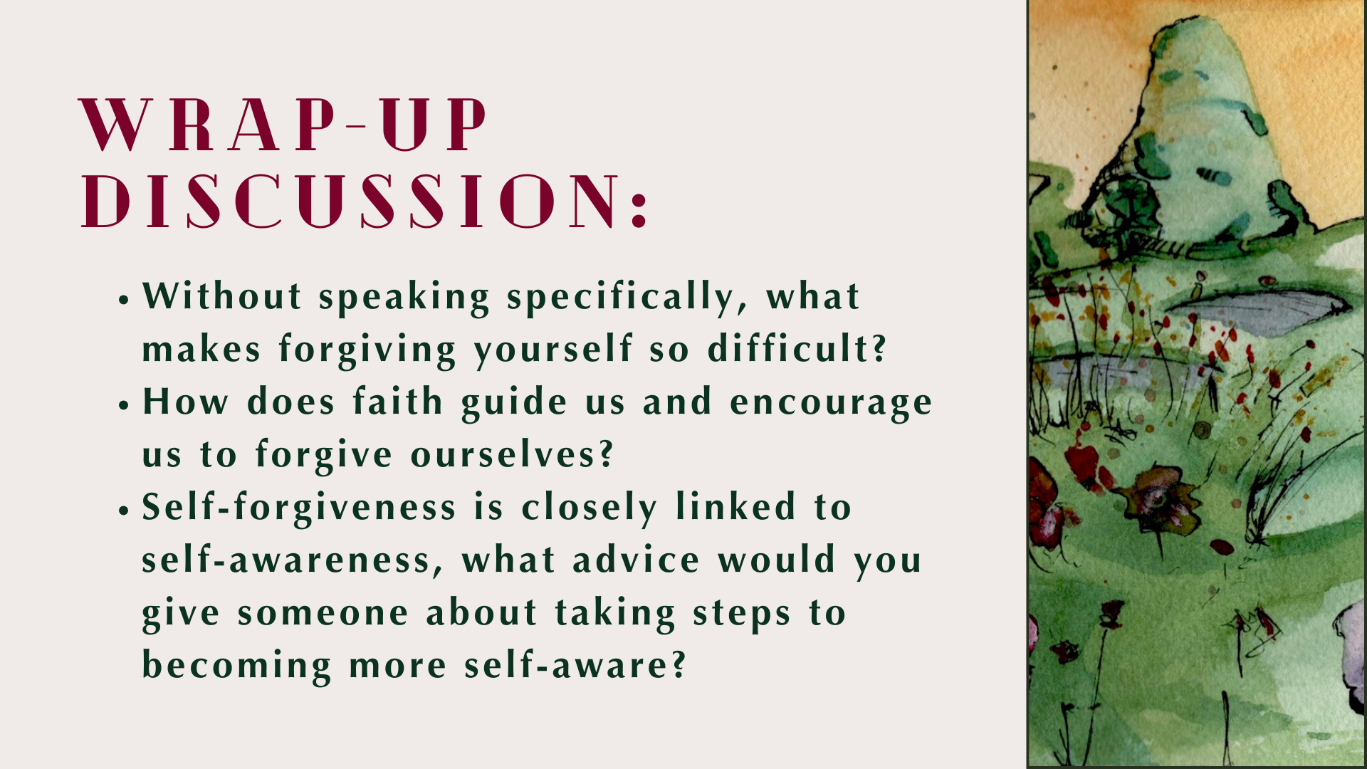 Slides from Forgiveness - The Road to Healing