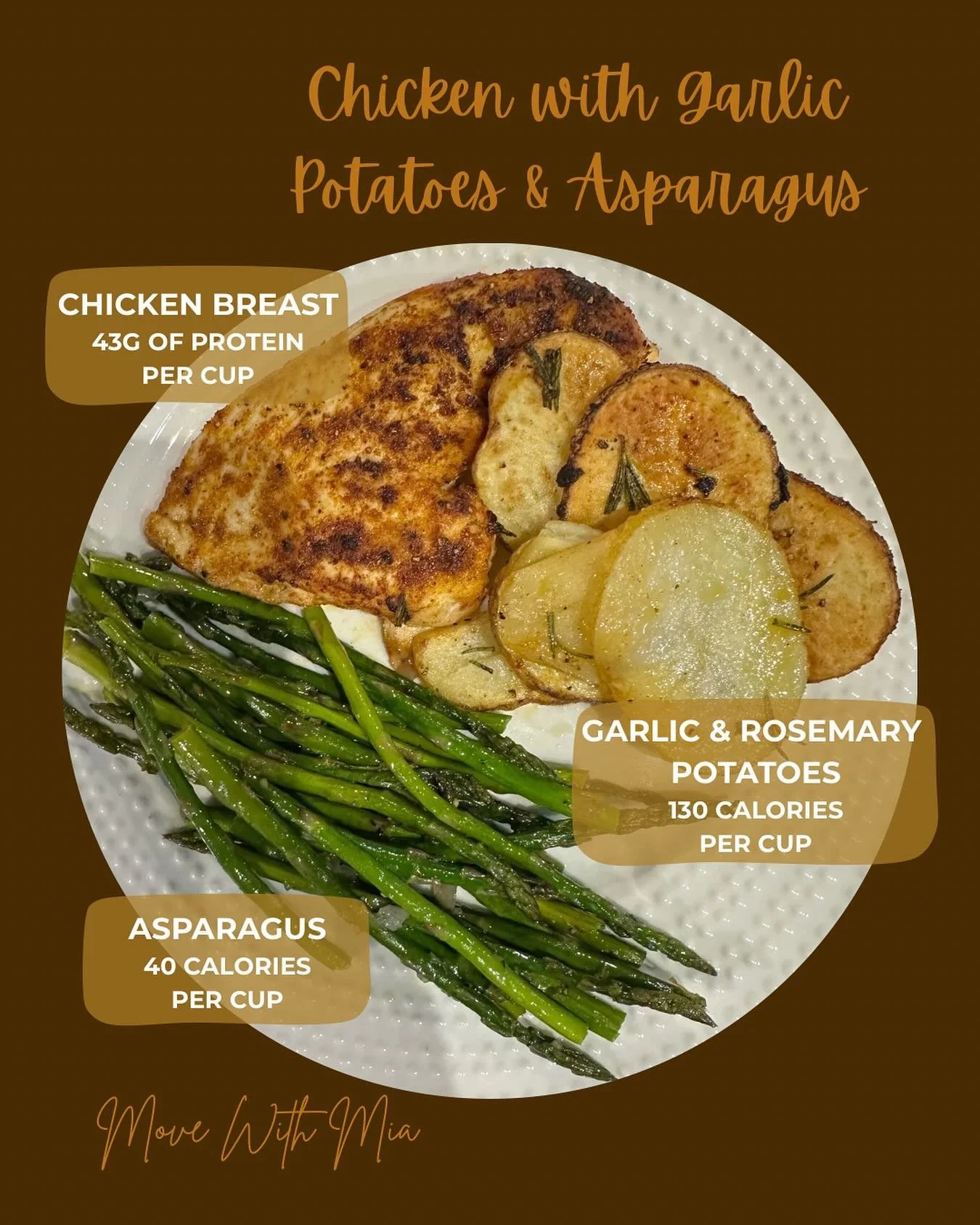 Protein, veggies, and carbs all in one delicious and satisfying plate.

This meal will fuel you without giving you a crash, save for your next dinner inspo✨