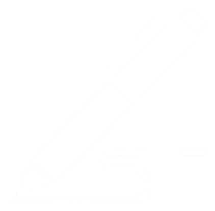 White marker or highlighter on black background.