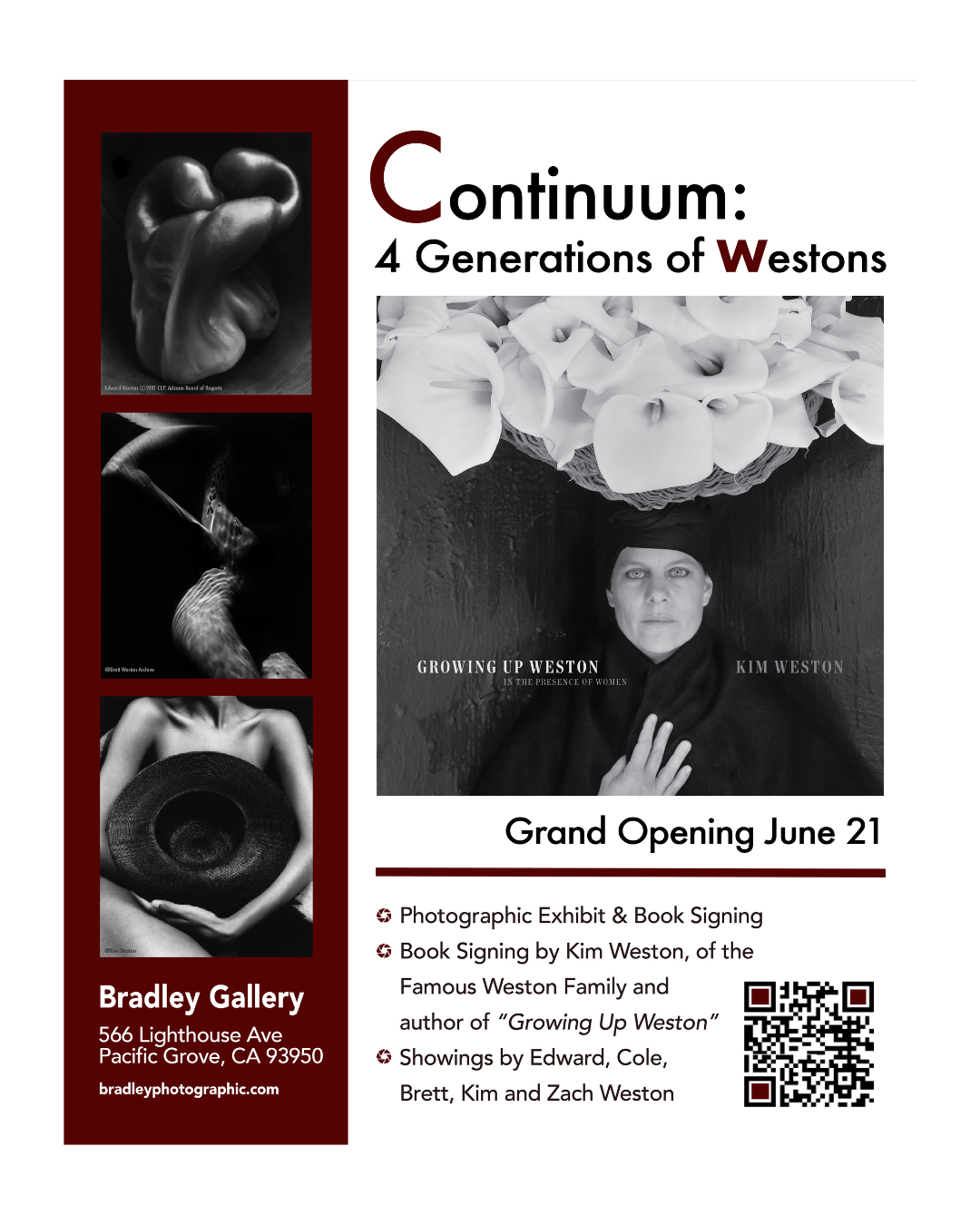 Continuum: FOUR Generations of Westons, ART Show and BOOK Signing