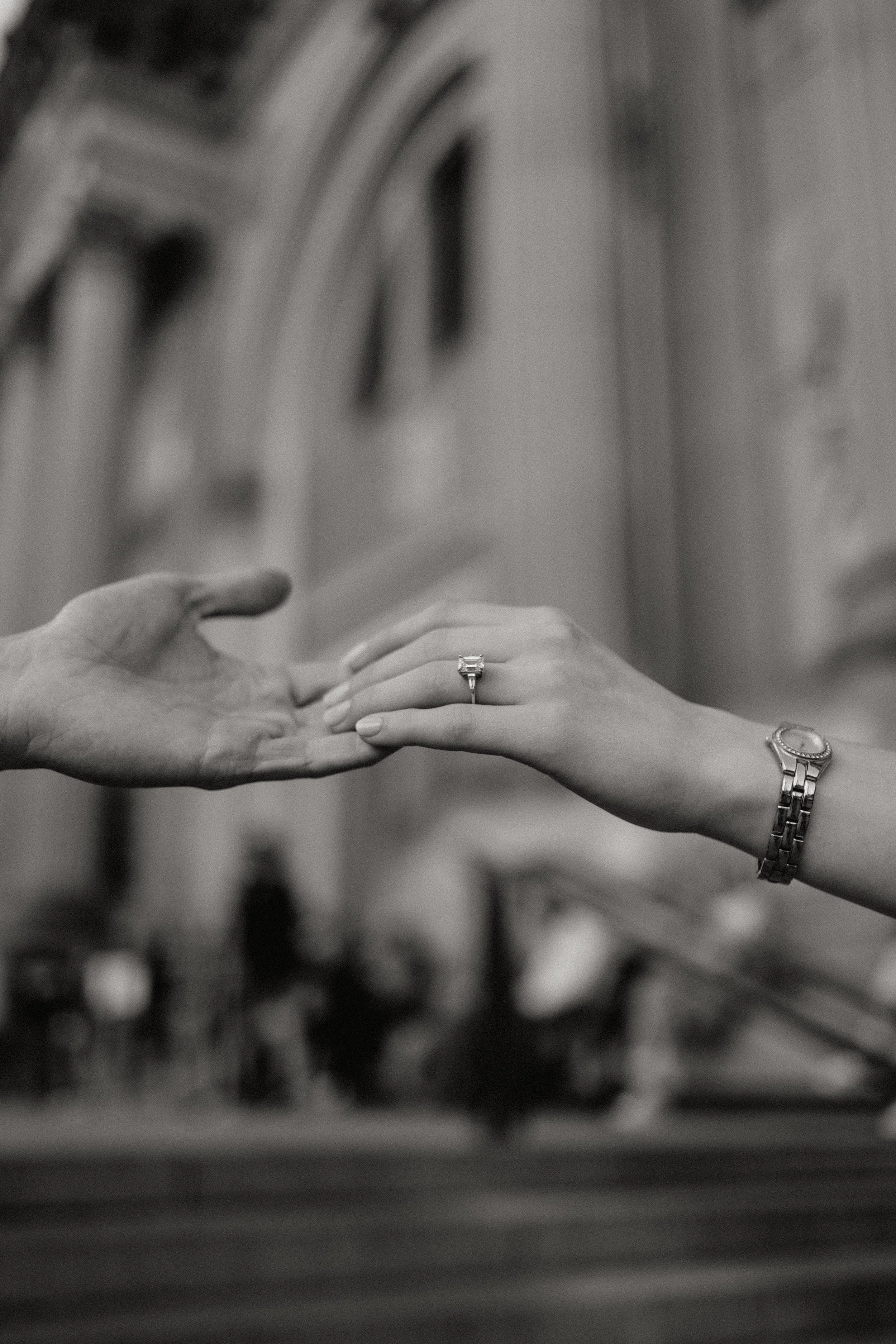 Engagement session at the Metropolitan Museum of Art, done by Dominique Paulette Photography a Somerville New Jersey based wedding photographer.