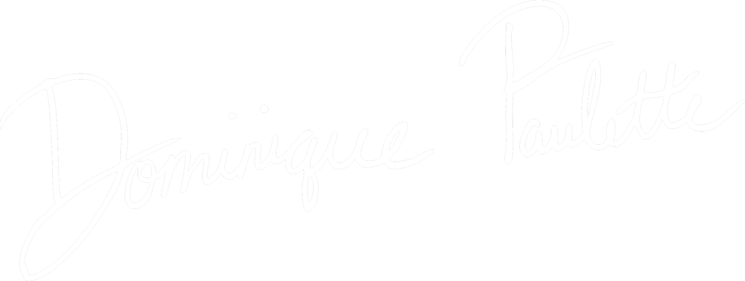 Dominique Paulette Photo in cursive writing, photographer in Somerville New Jersey