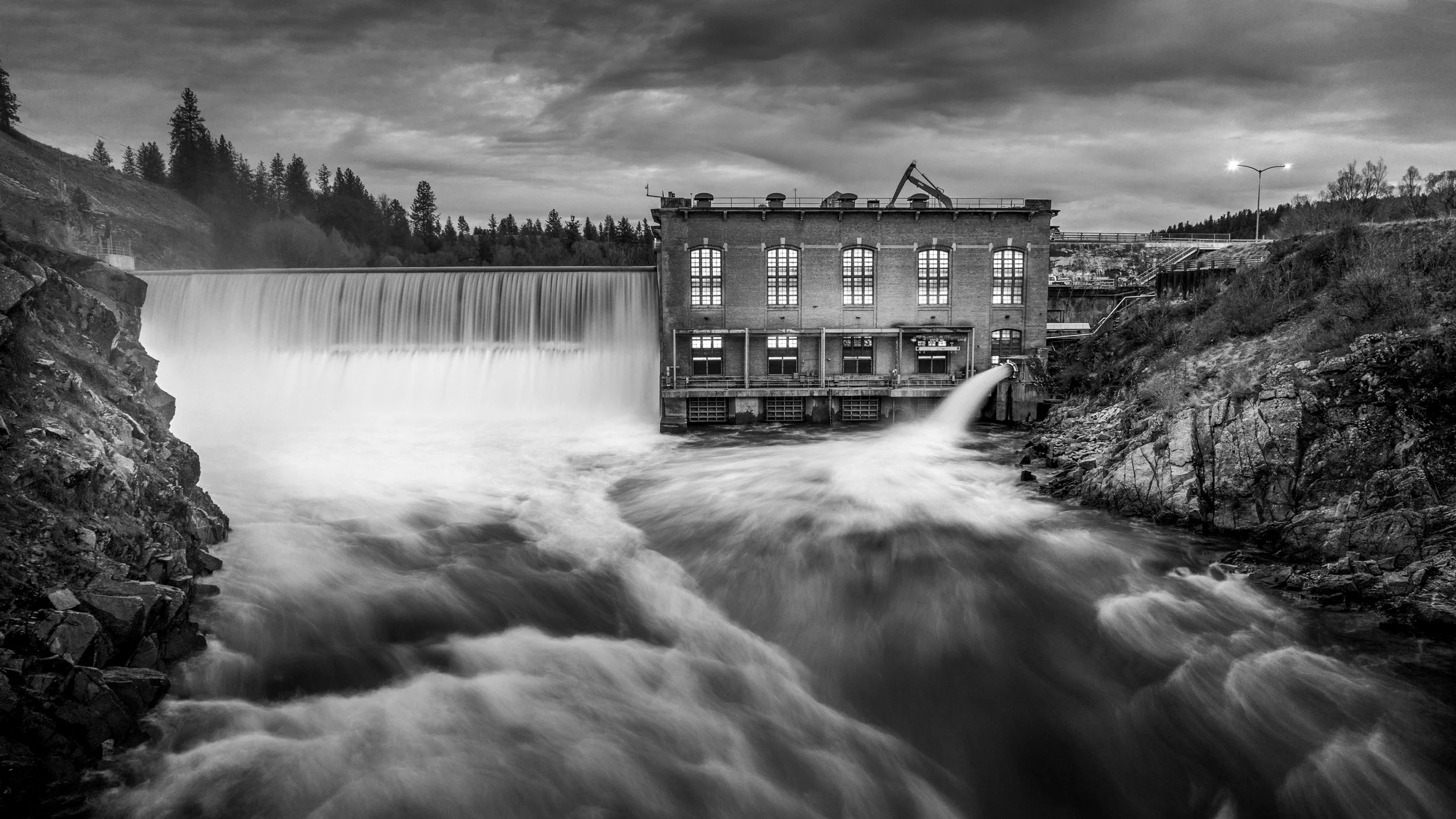 Nine Mile Dam - 18x30" Framed Fine Art Print - Limited Edition of 5