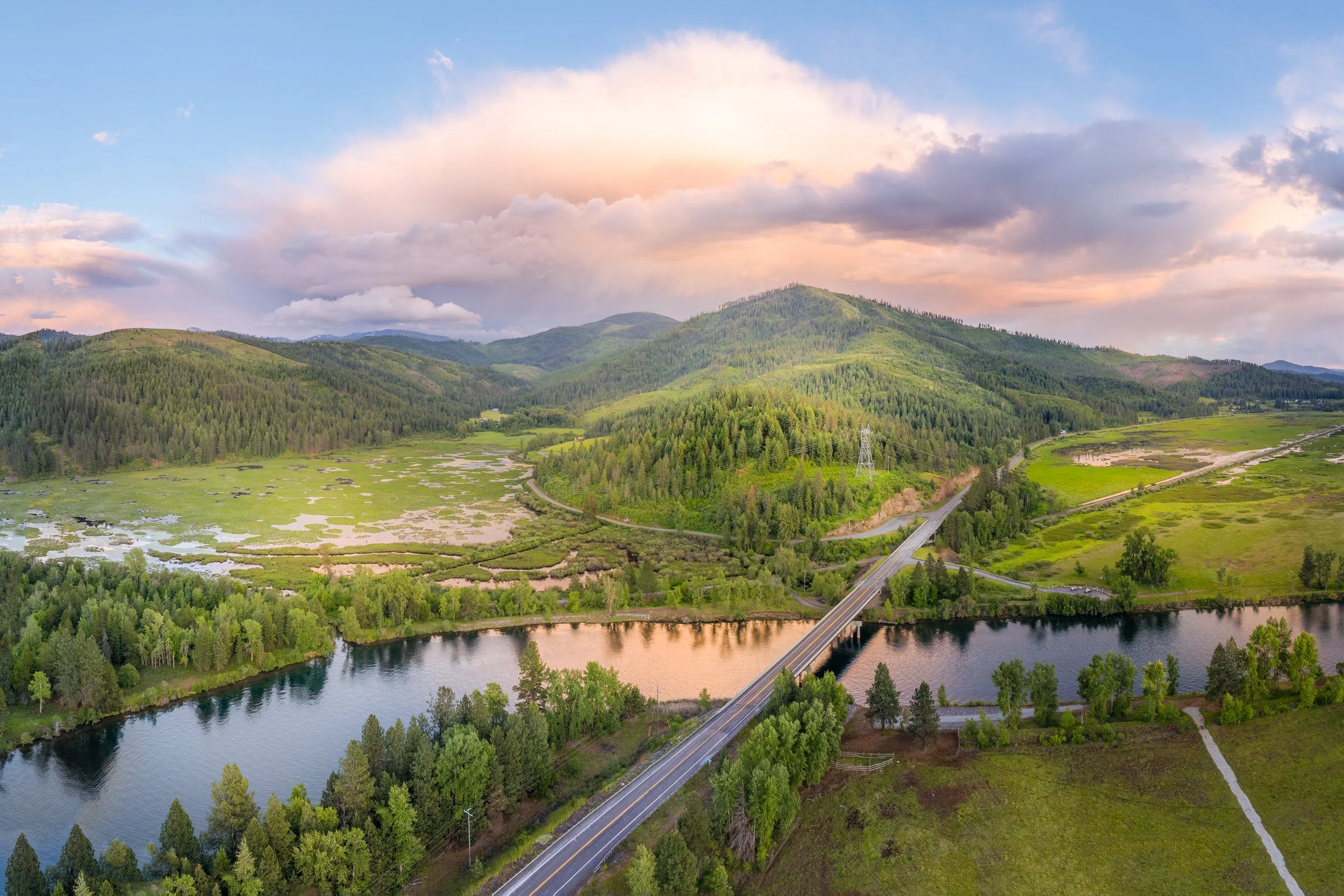 Couer d'Alene River at Moonrise (2024)