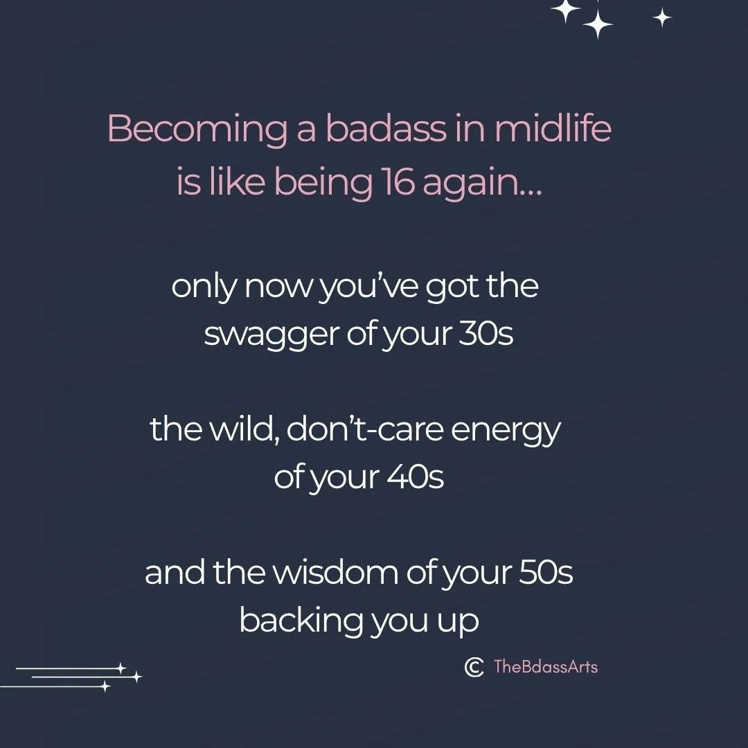 When you feel it&hellip;say it.

#TheBadassArts #MidlifeWomen #BadassEnergy
