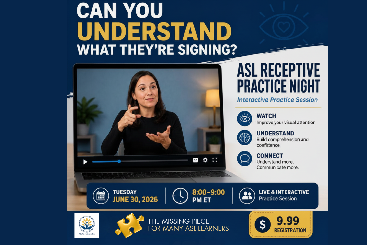 ASL Receptive Practice Night