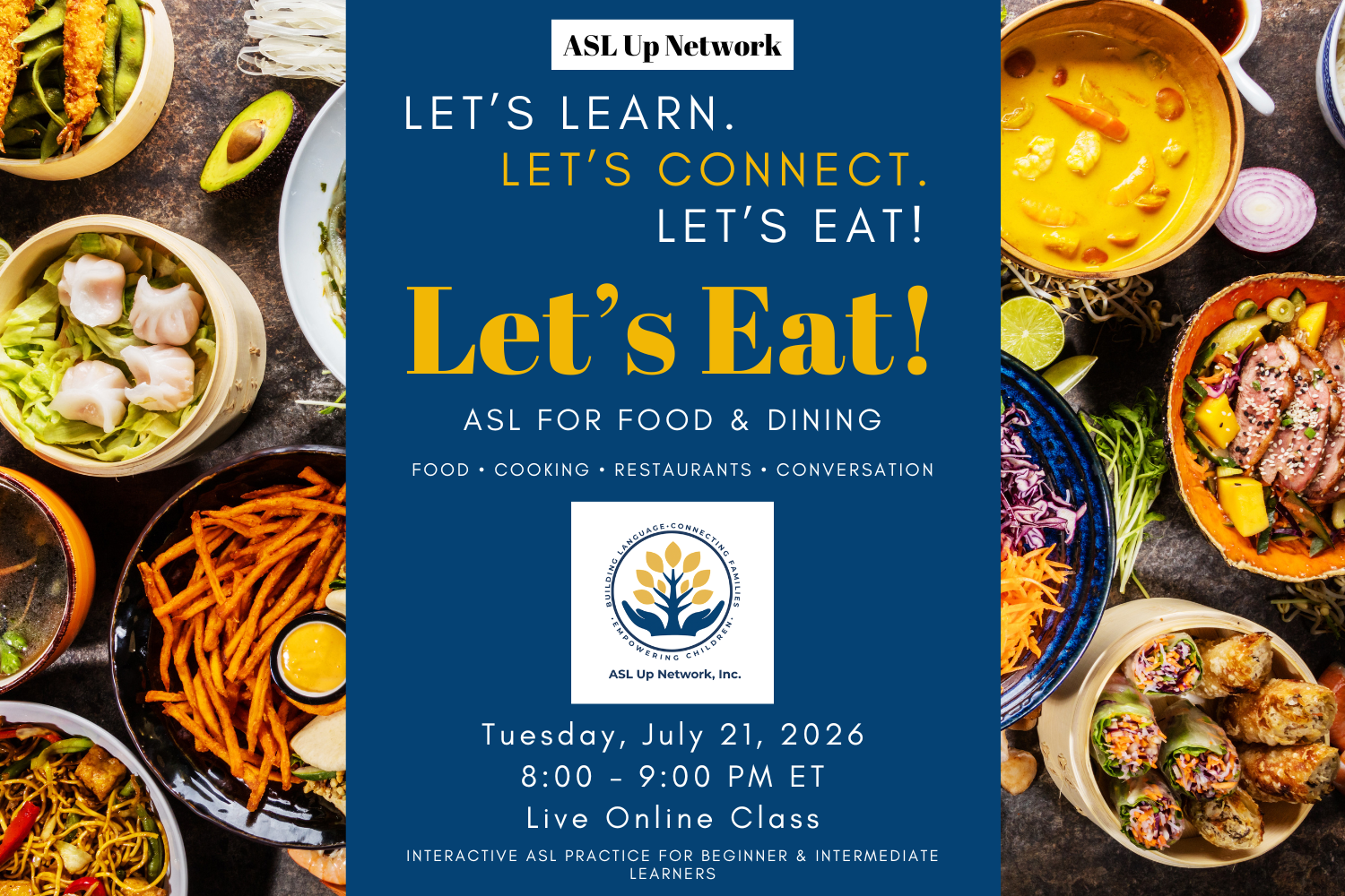 Let's Eat!  ASL for Food & Dining