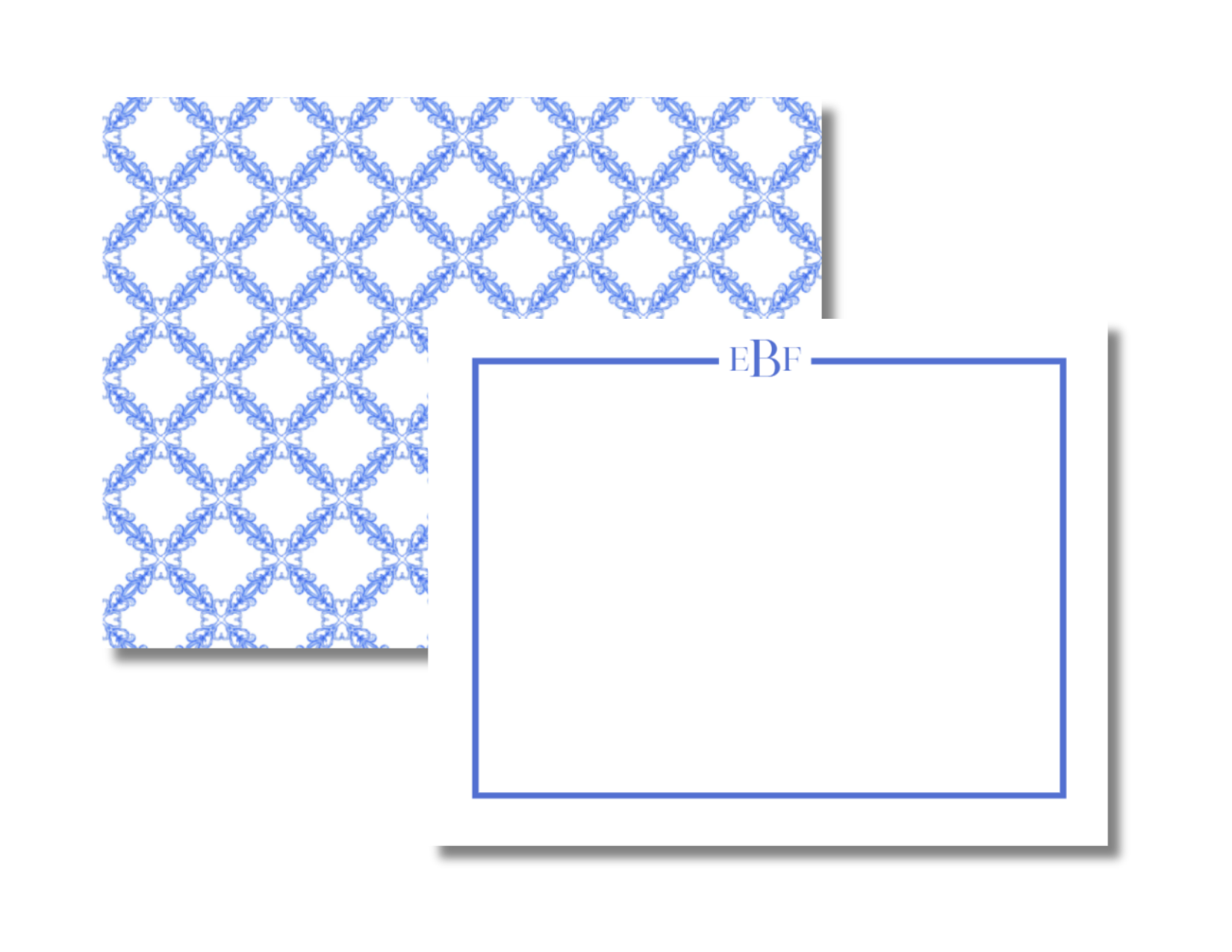 Blue Tile Flat Cards