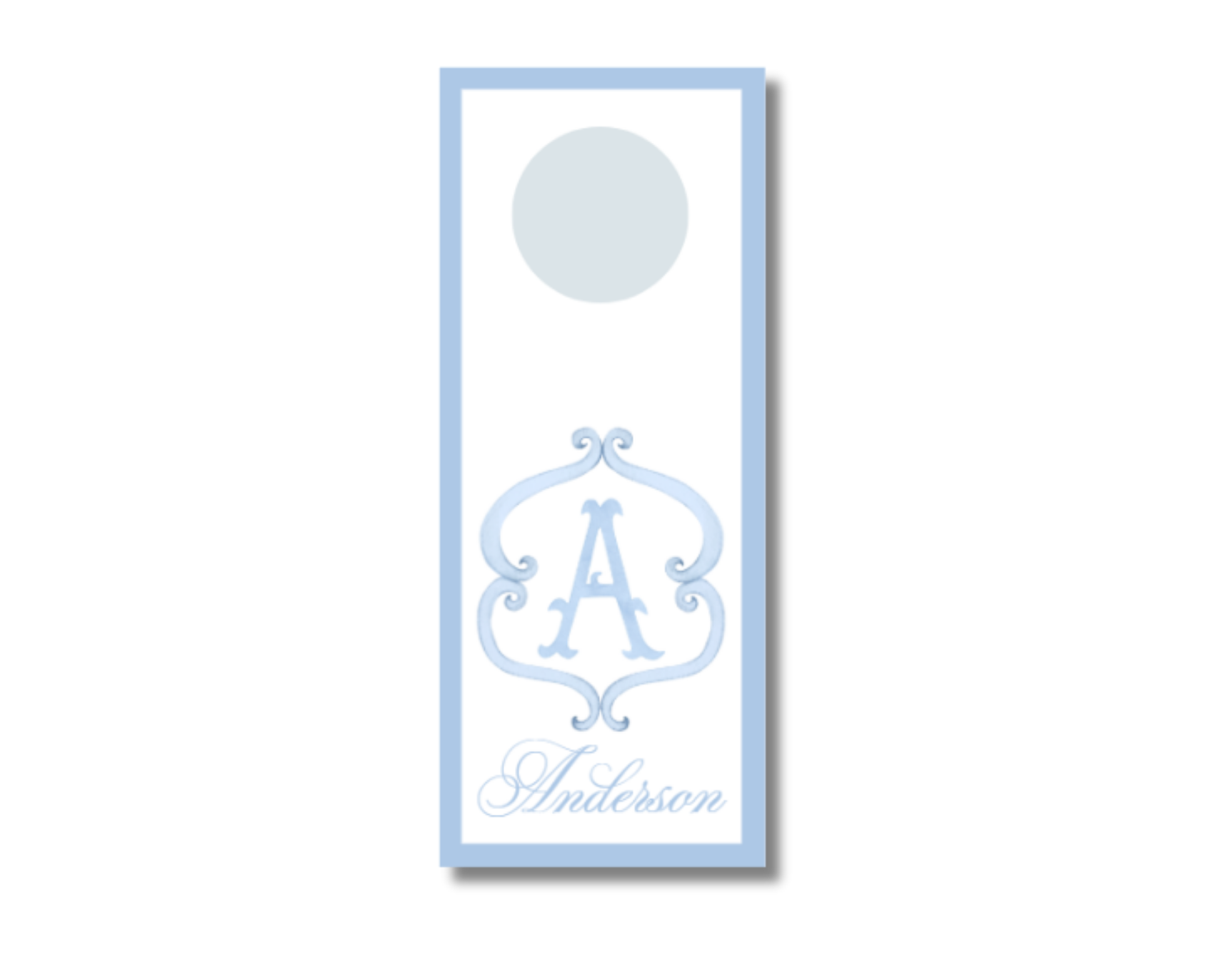 Monogram Wine Tag