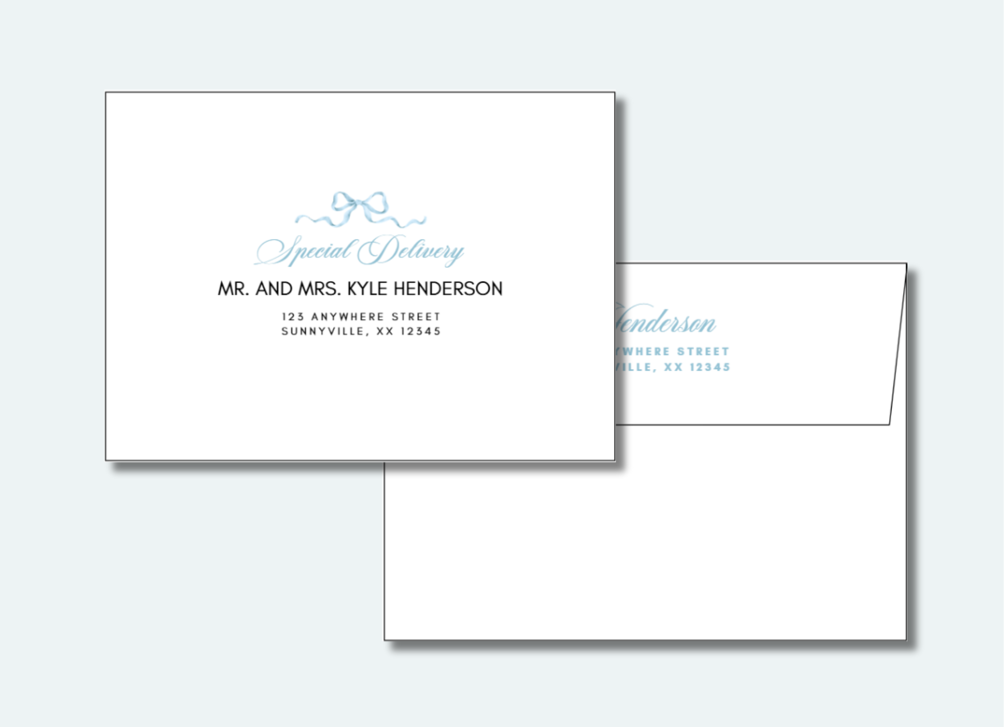 Printed Front Addresses