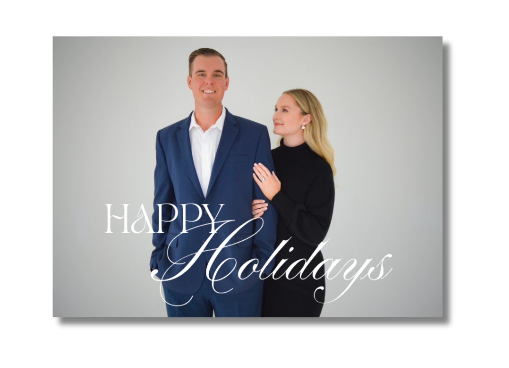 Happy Holidays Horizontal Card