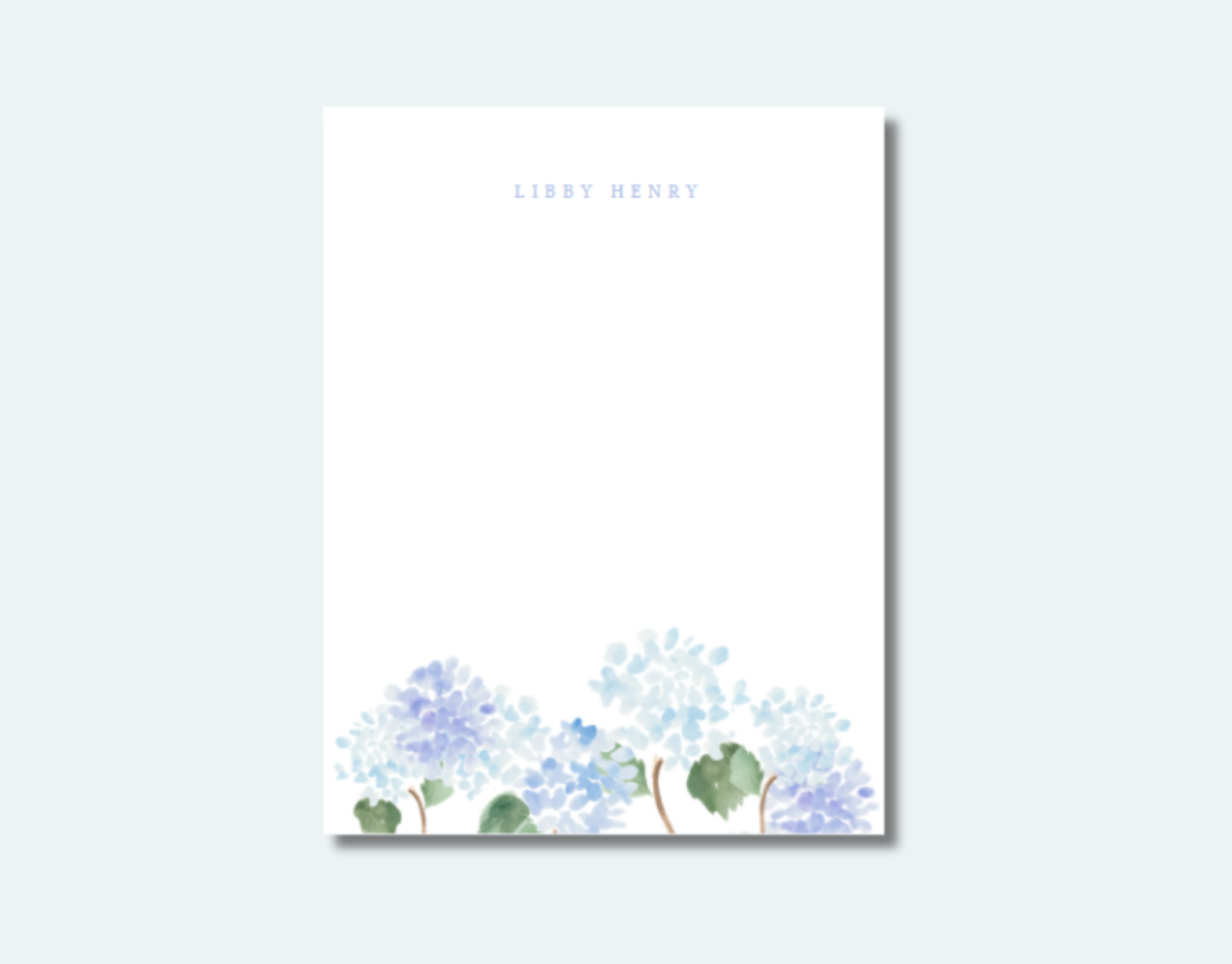 Hydrangea Notepad
