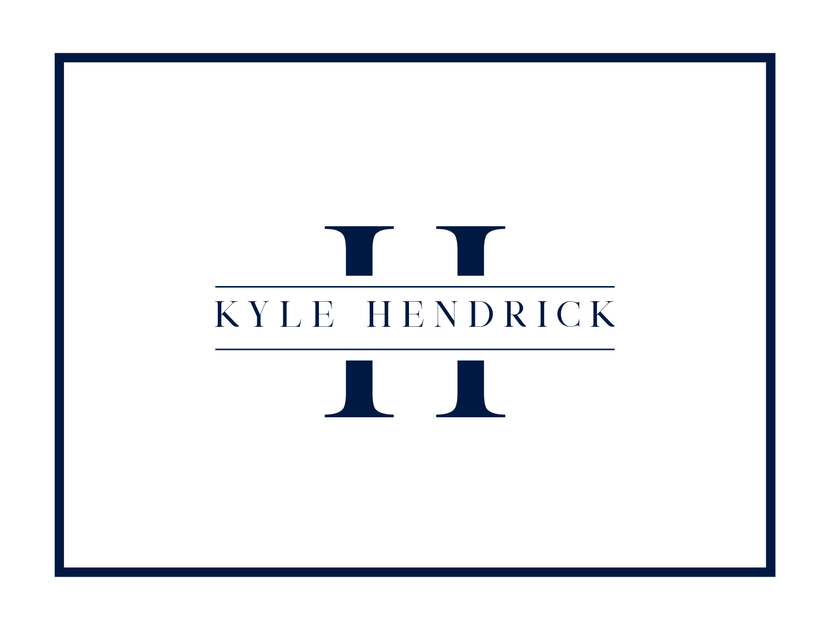 Strong Wide Serif Folded Cards