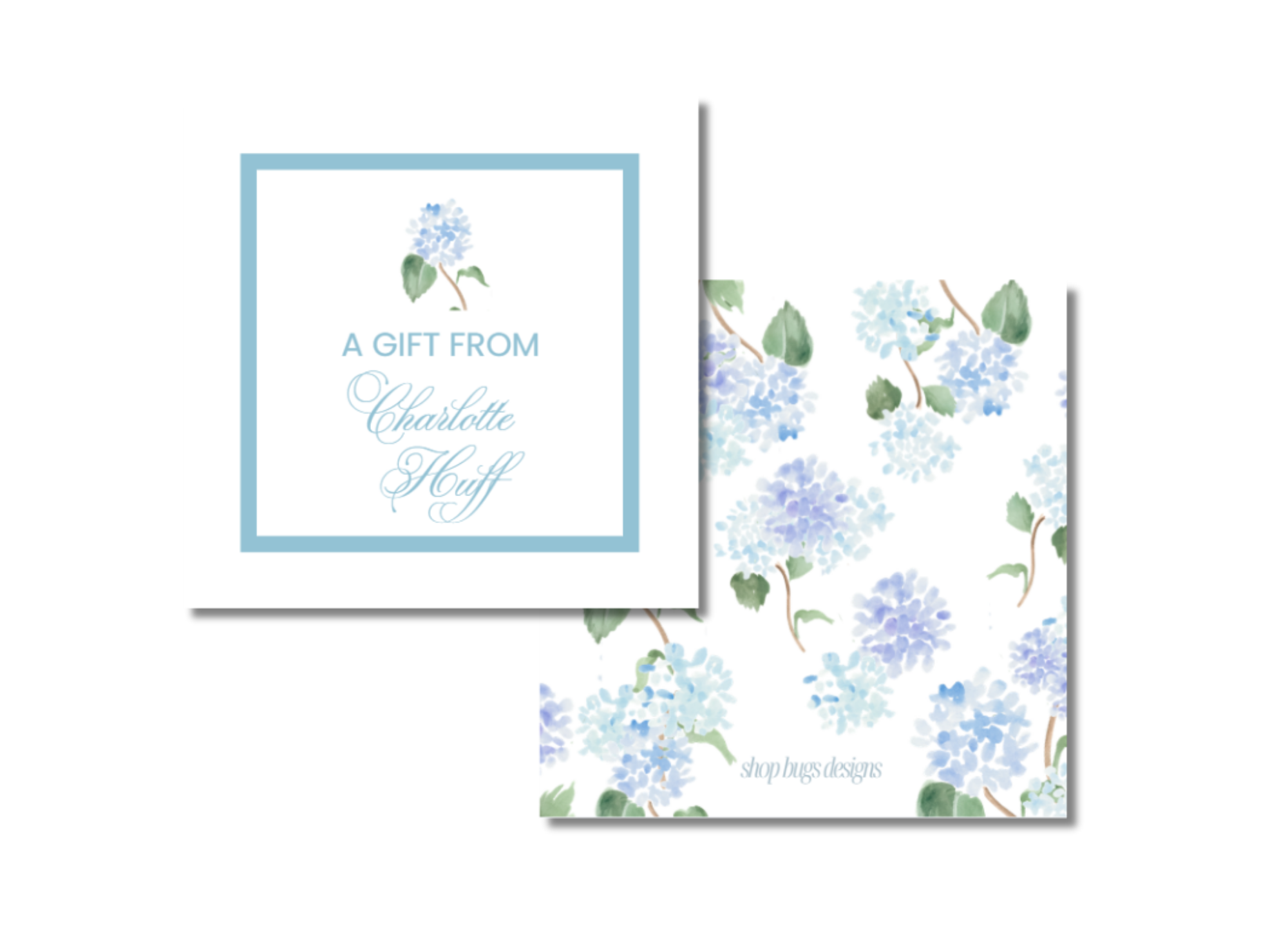 Hydrangea Gift Tag