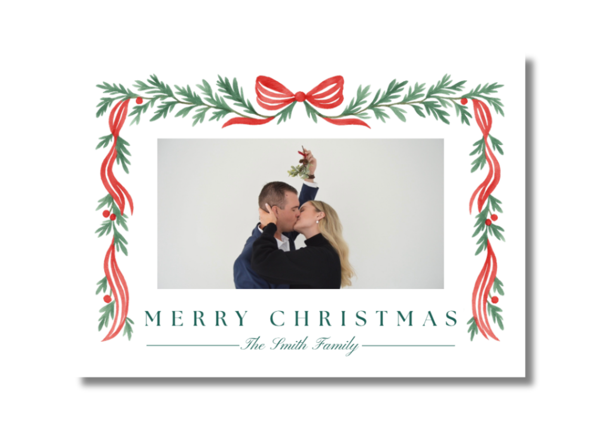 Holiday Garland Christmas Card