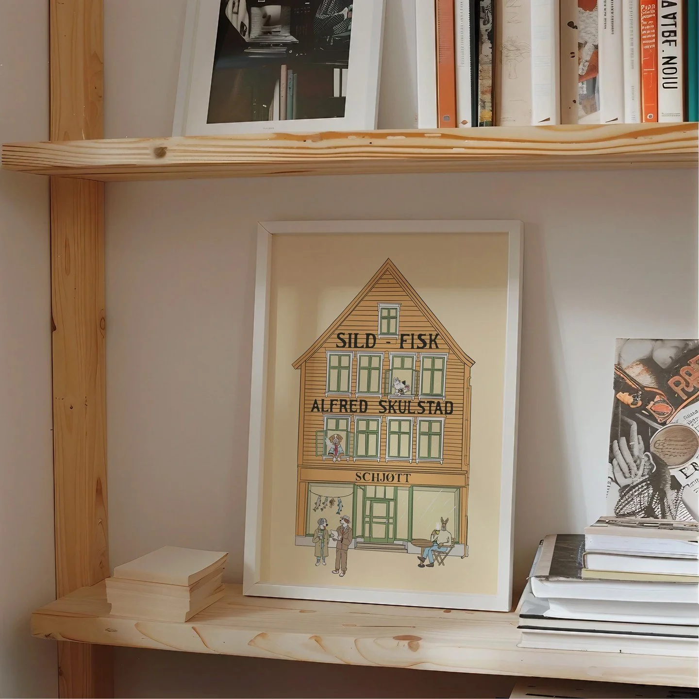 En bit av Bryggen p&aring; veggen? 

Link i bio 🫶🏼