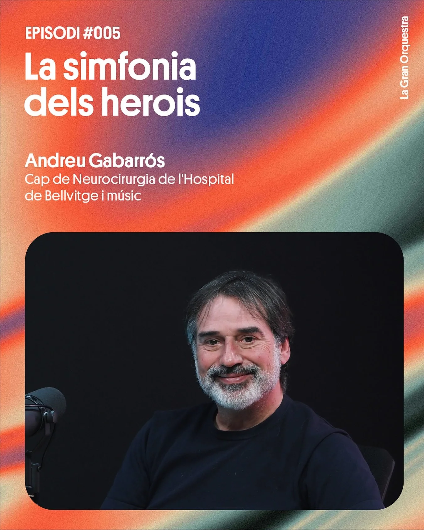 En aquest 5&egrave; episodi de la Gran Orquestra, parlem amb l&rsquo;Andreu Gabarr&oacute;s, cap de Neurocirurgia de l&rsquo;Hospital de Bellvitge i m&uacute;sic a @dorigenoficial 🎶🧠

Un metge que viu entre dos mons: el del quir&ograve;fan i el de 