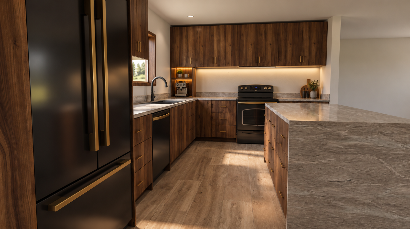 Warm Walnut Kitchen with Marble Island.png