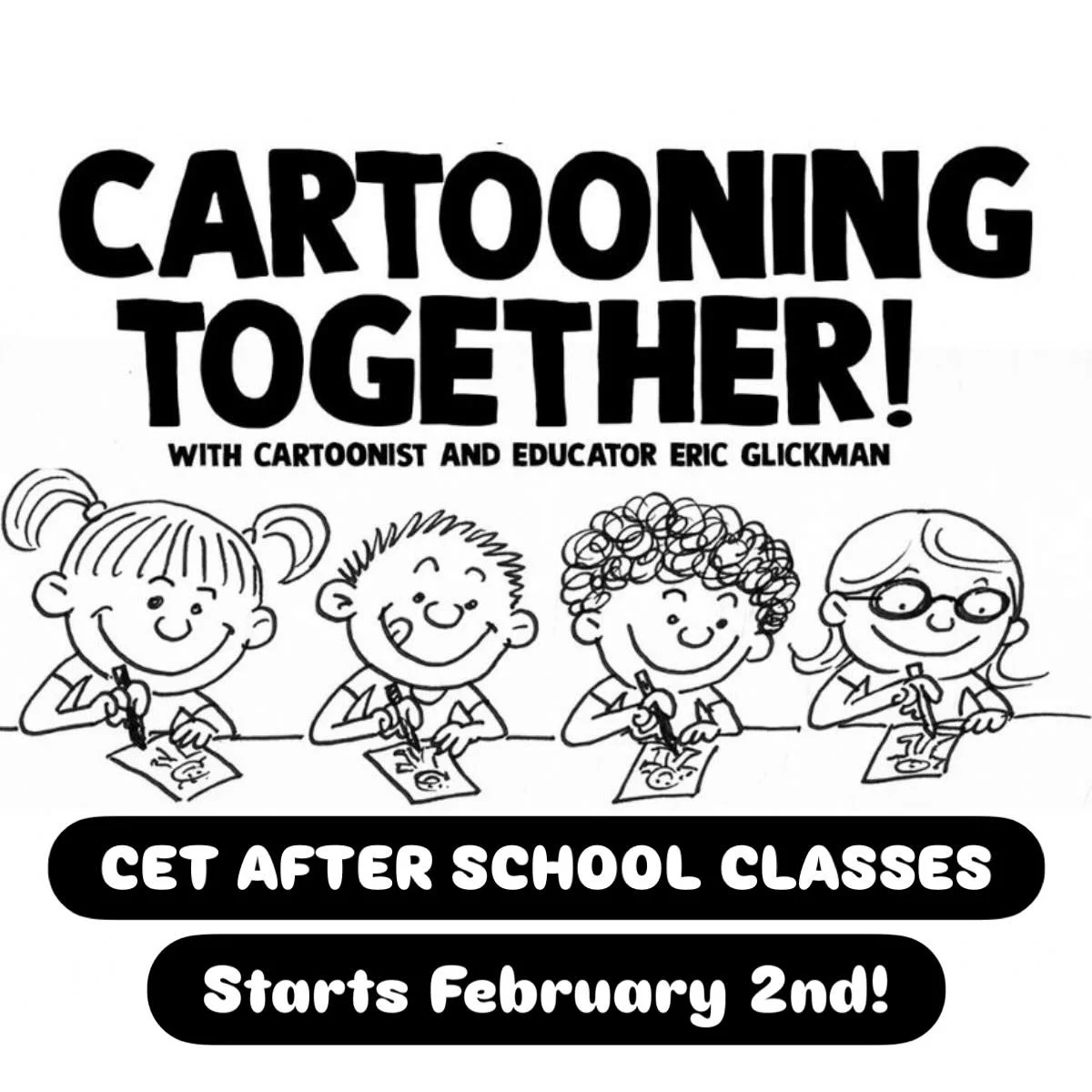 Registration for our winter classes at CET are open! Classes start this week and next. Our cartooning class with instructor Eric Glickman begins next week on February 2nd. Register now at crotonacademy.org!

#crotonacademy #afterschoolclasses #croton