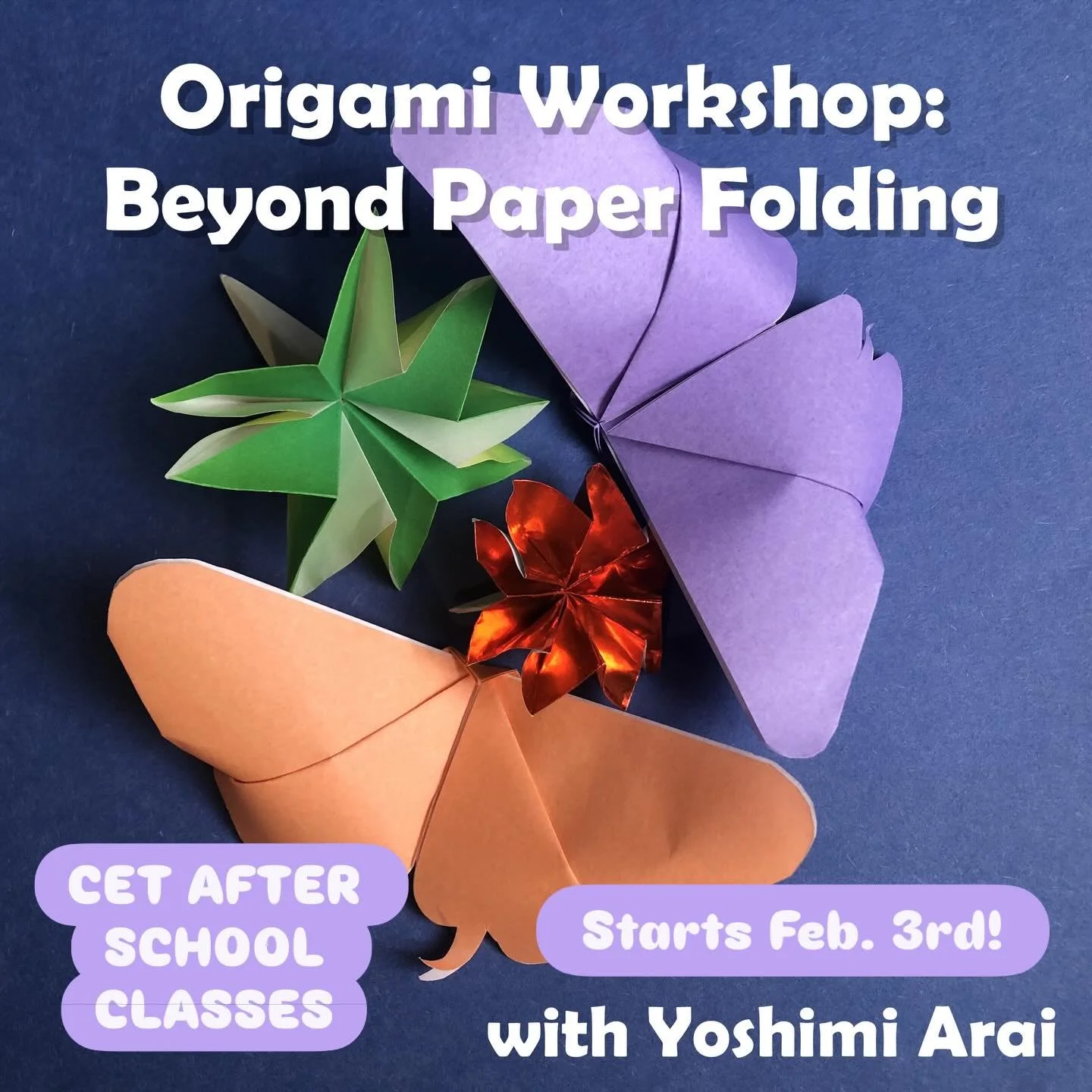 Registration for our winter classes at CET are open! Classes start this week and next. Our origami class with instructor Yoshimi Arai begins next week on February 3rd. Register now at crotonacademy.org!

#crotonacademy #afterschoolclasses #crotonscho