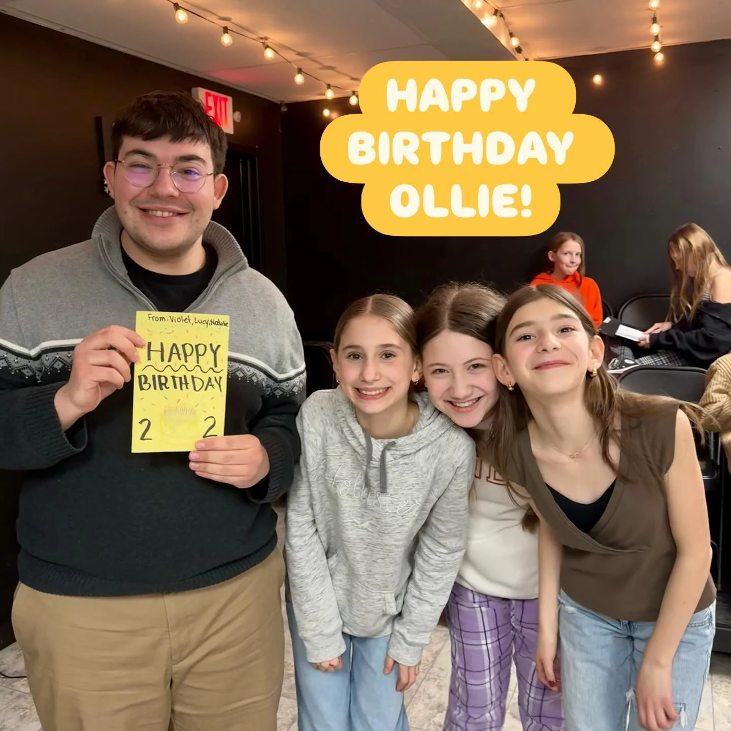 Ok, wow, another birthday. This must end soon, right? Yesterday, Knock Knock rehearsal was so fun as he celebrated Ollie&rsquo;s birthday and did a lot of character work! Performances March 13th and 14th, join our mailing list so you can buy tickets 