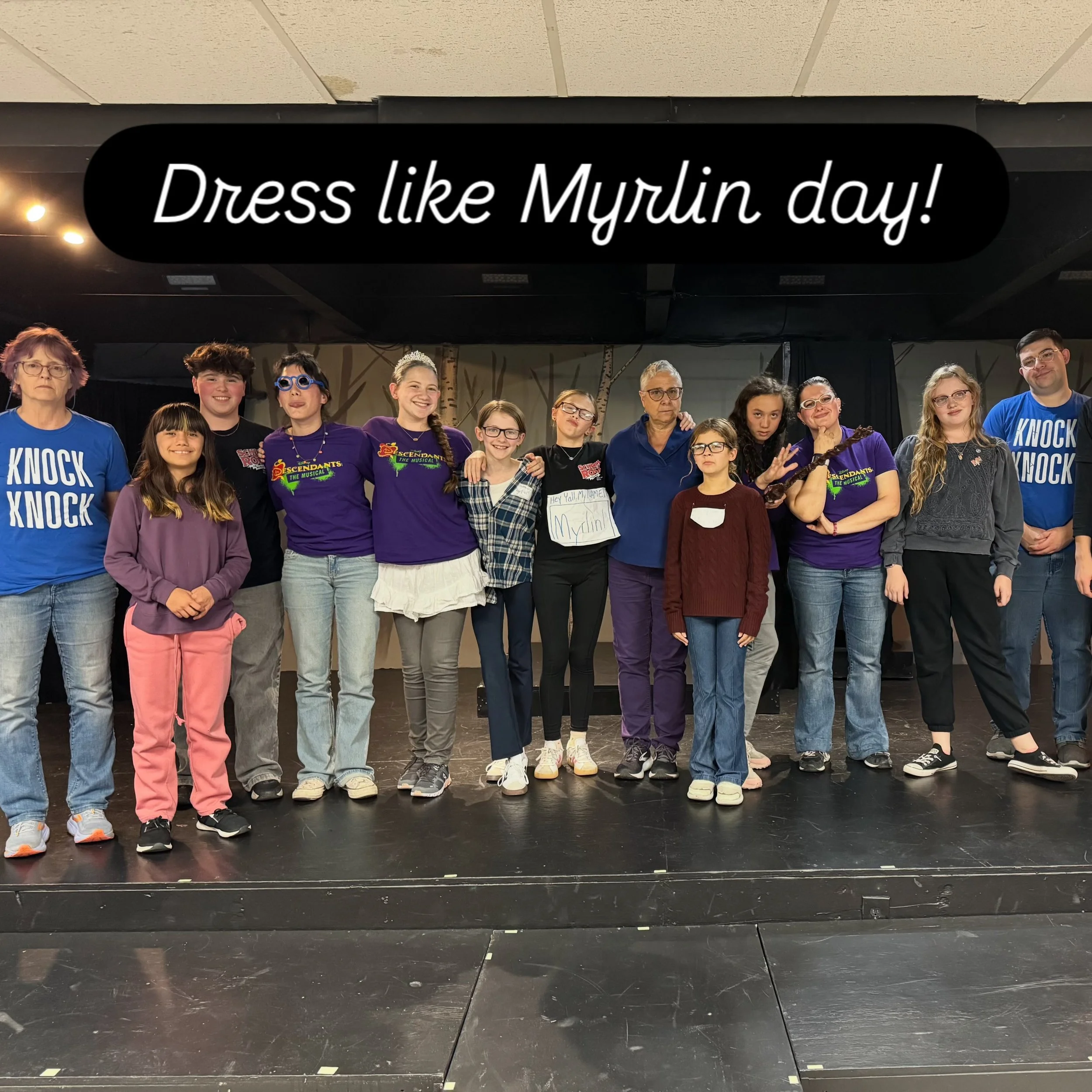 We celebrated Halloween all week at Bugsy Malone rehearsal! On Tuesday, the cast surprised Myrlin by dressing up as her. On Thursday, we saw some great costumes from a Taco to Hello Kitty to&hellip; Ollie? Anyway, TICKETS ON SALE NOW! Link in bio.

#