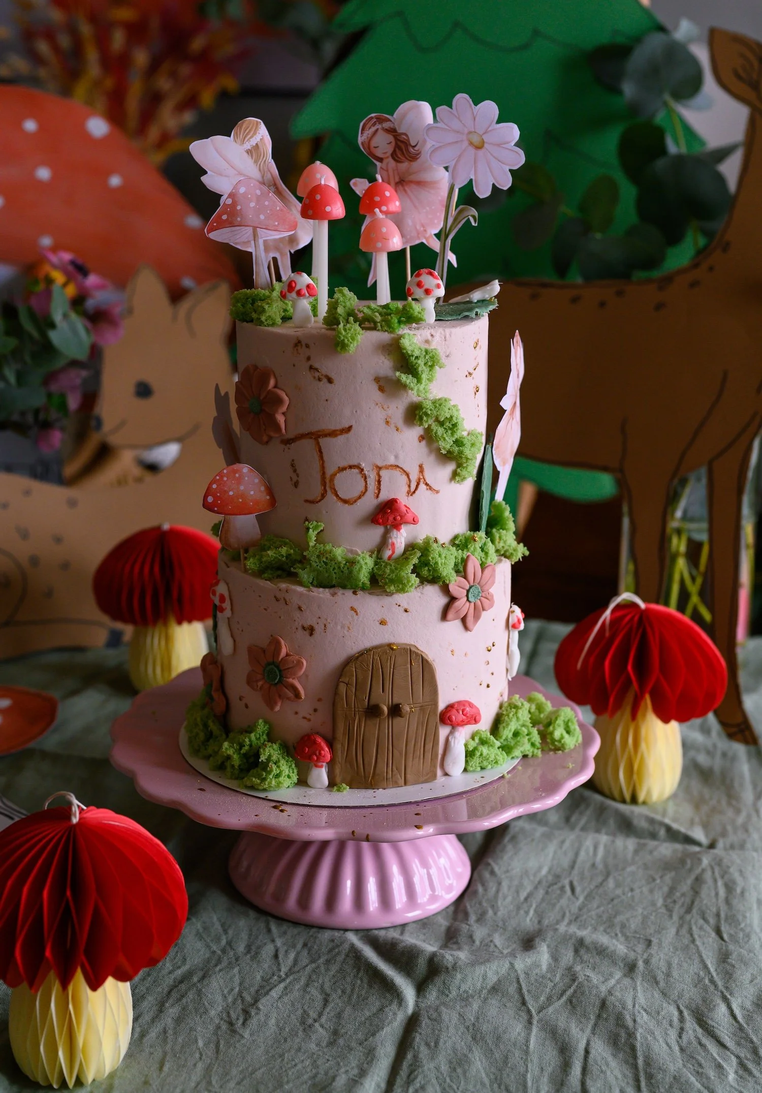 A Fairyland Cake and Enchanted Forest Kids Birthday Party