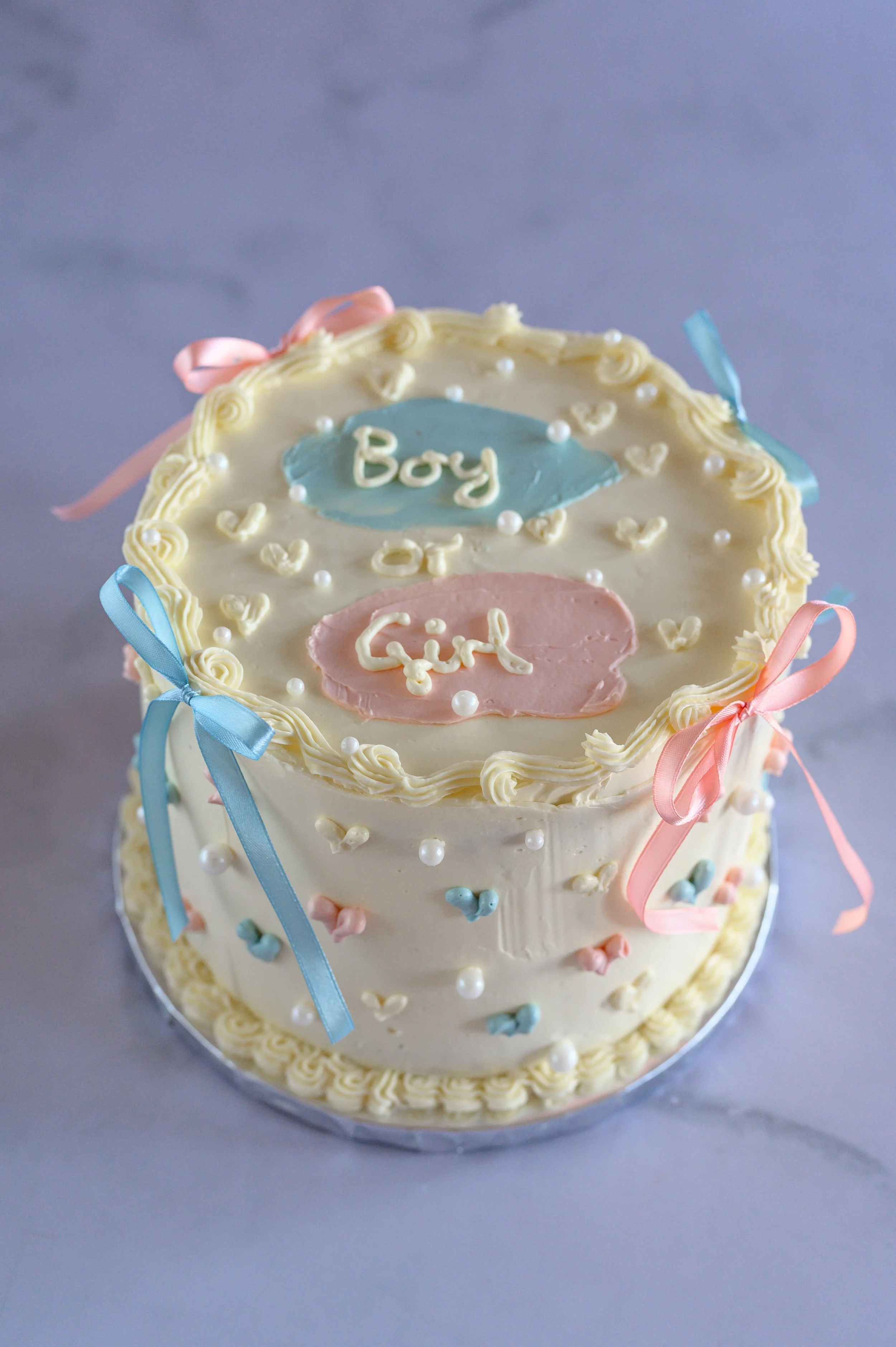 Gender reveal cakes