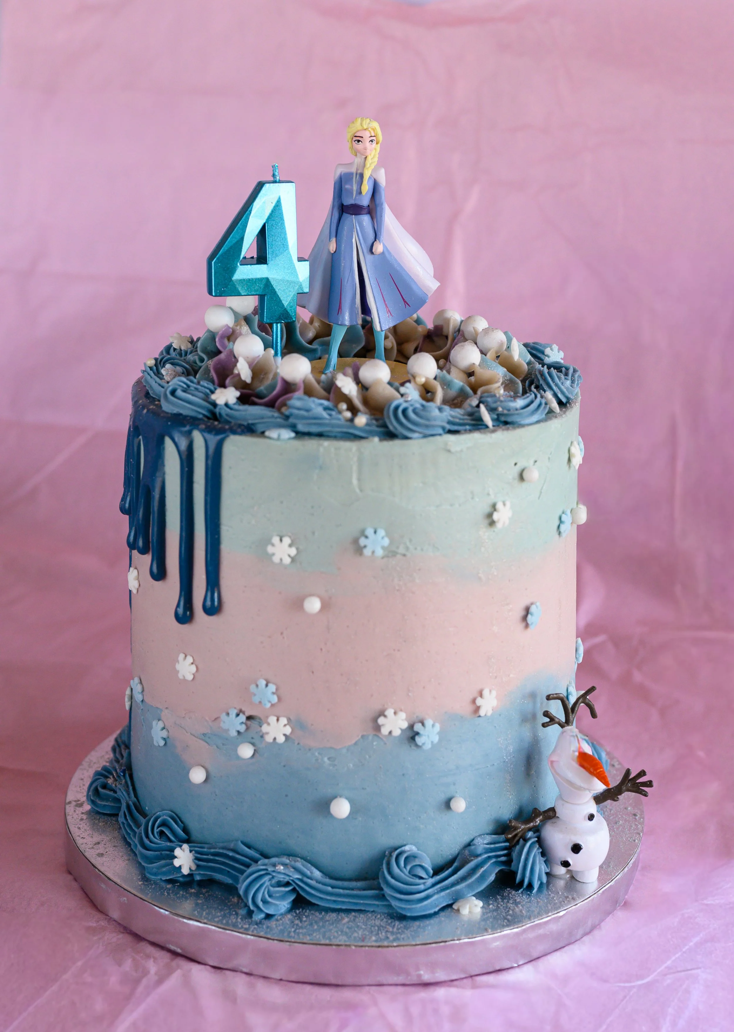 Frozen inspired birthday cake