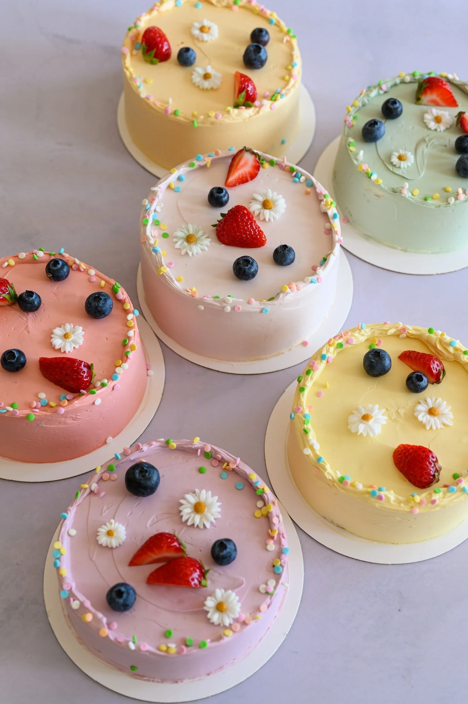 mini cakes to say thank you to our teachers