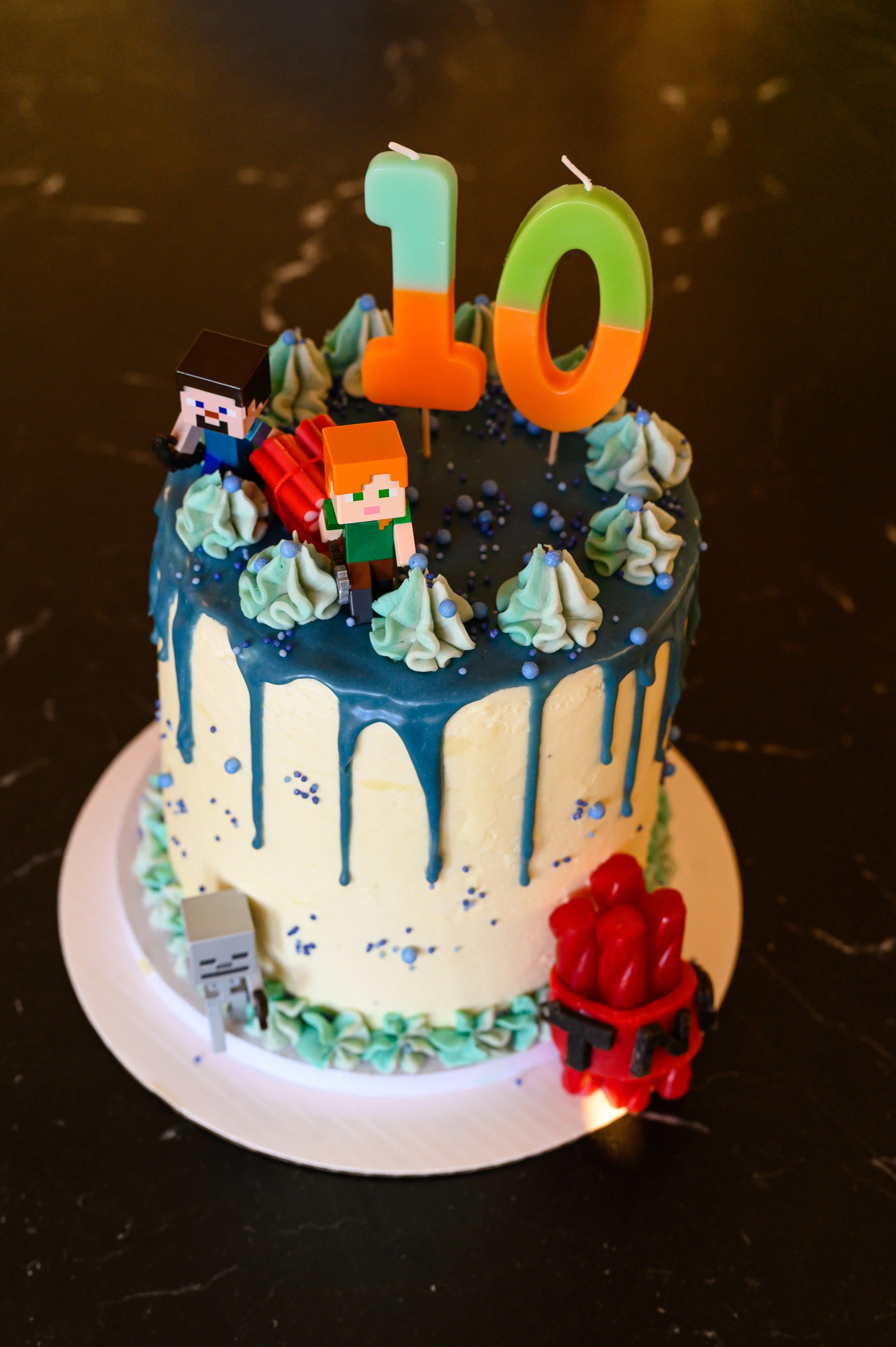 Minecraft-Inspired Cake