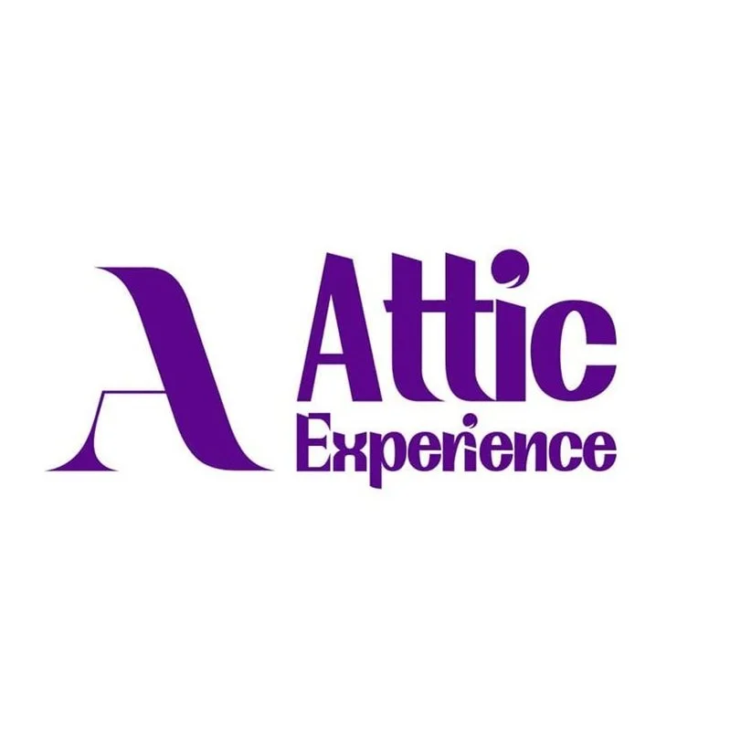 Logo with a purple Greek lambda symbol and the words "Attic Experience" in purple text.